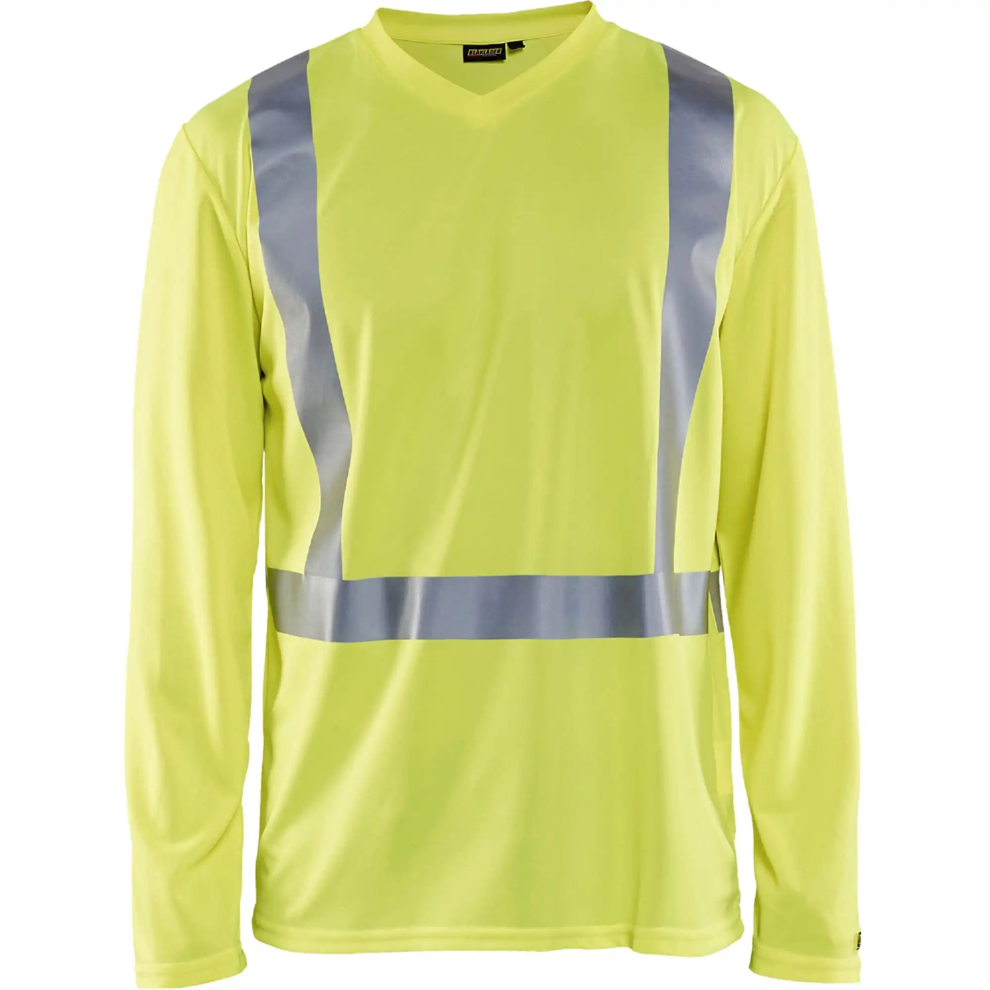 Warnschutz Langarm-Shirt "3383" UV-Schutz in gelb, L - Thumbnail 1