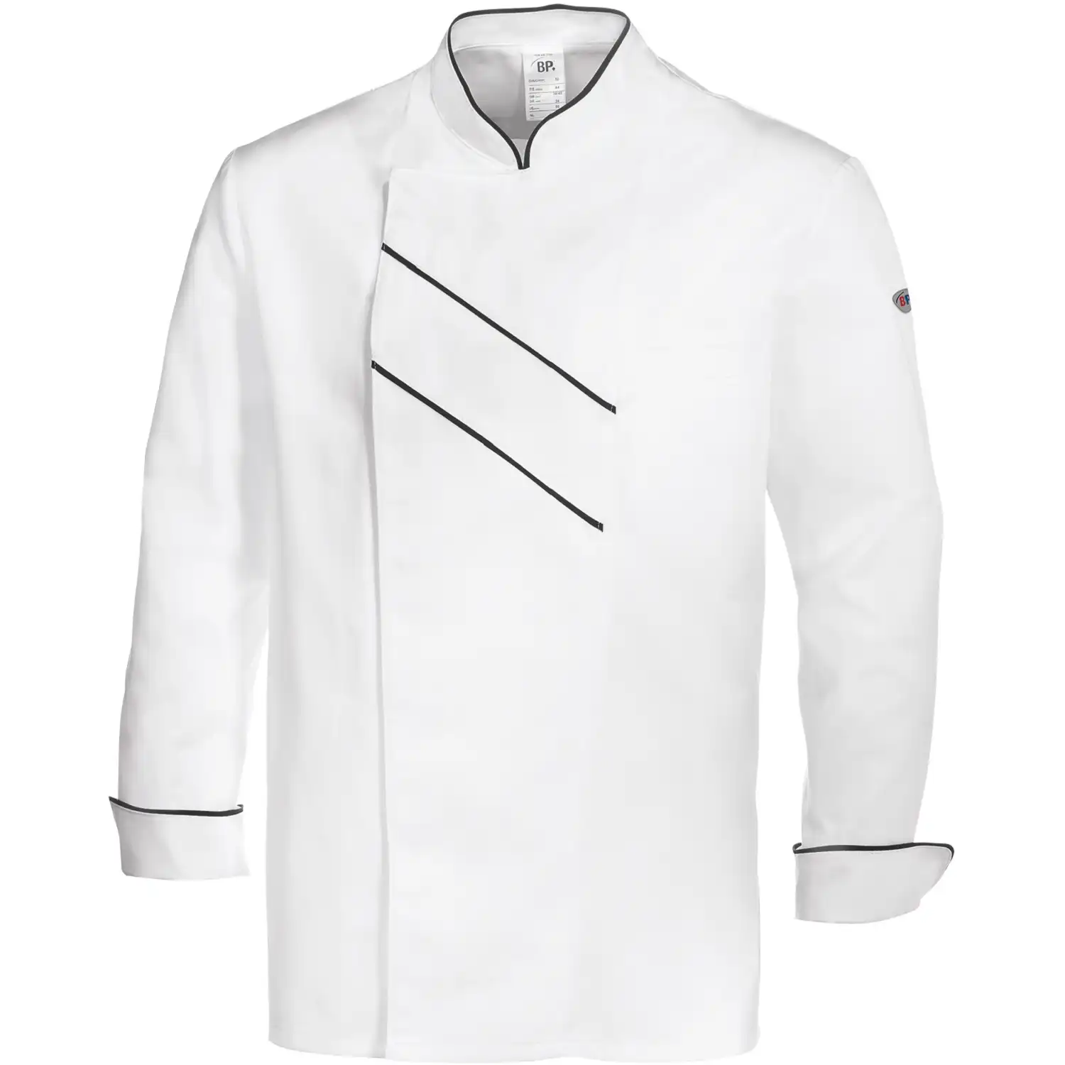 Kochjacke "1538-400" Gourmet in weiß/schwarz, 44 - Bild 1