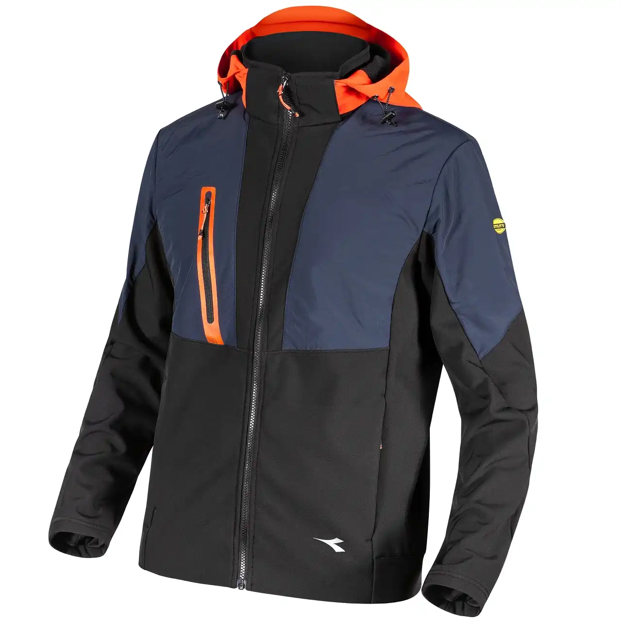 Softshelljacke "HYBRID" in schwarz/blau, S (DE size: XS) - Thumbnail 1