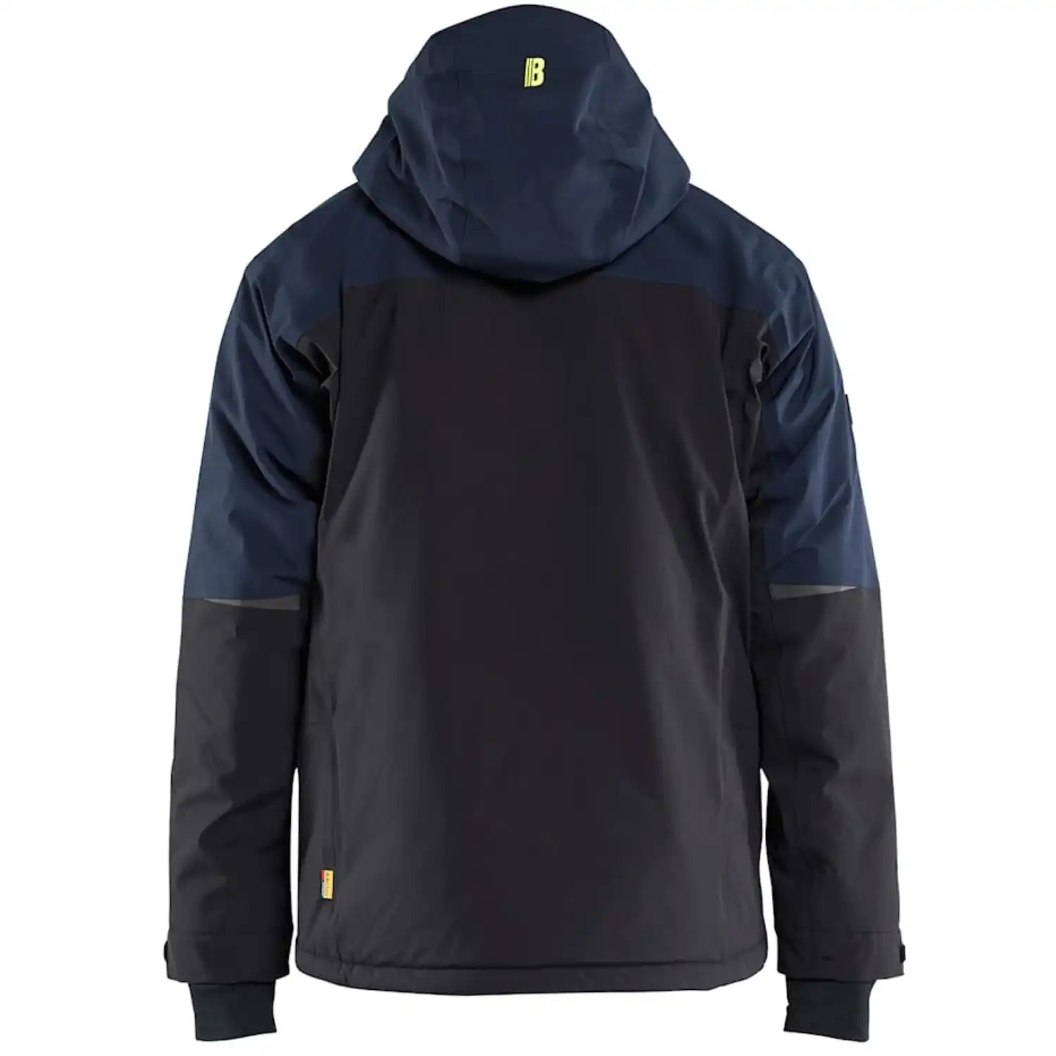 Stretch Winterjacke "STRIKER" in dunkelmarine/gelb, L - Thumbnail 2