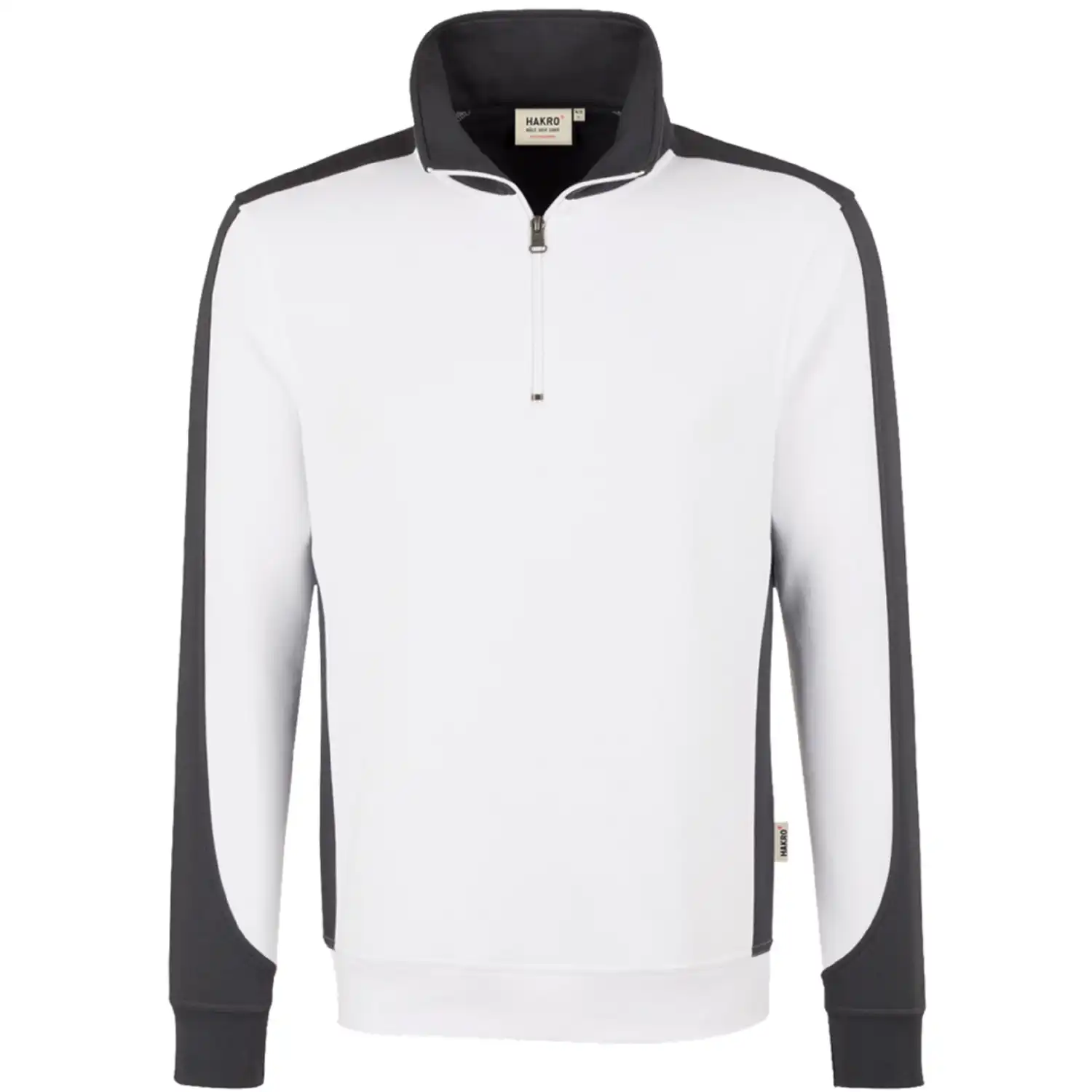 Zip-Sweatshirt Contrast "Performance" 476 in L, Weiß - Bild 1