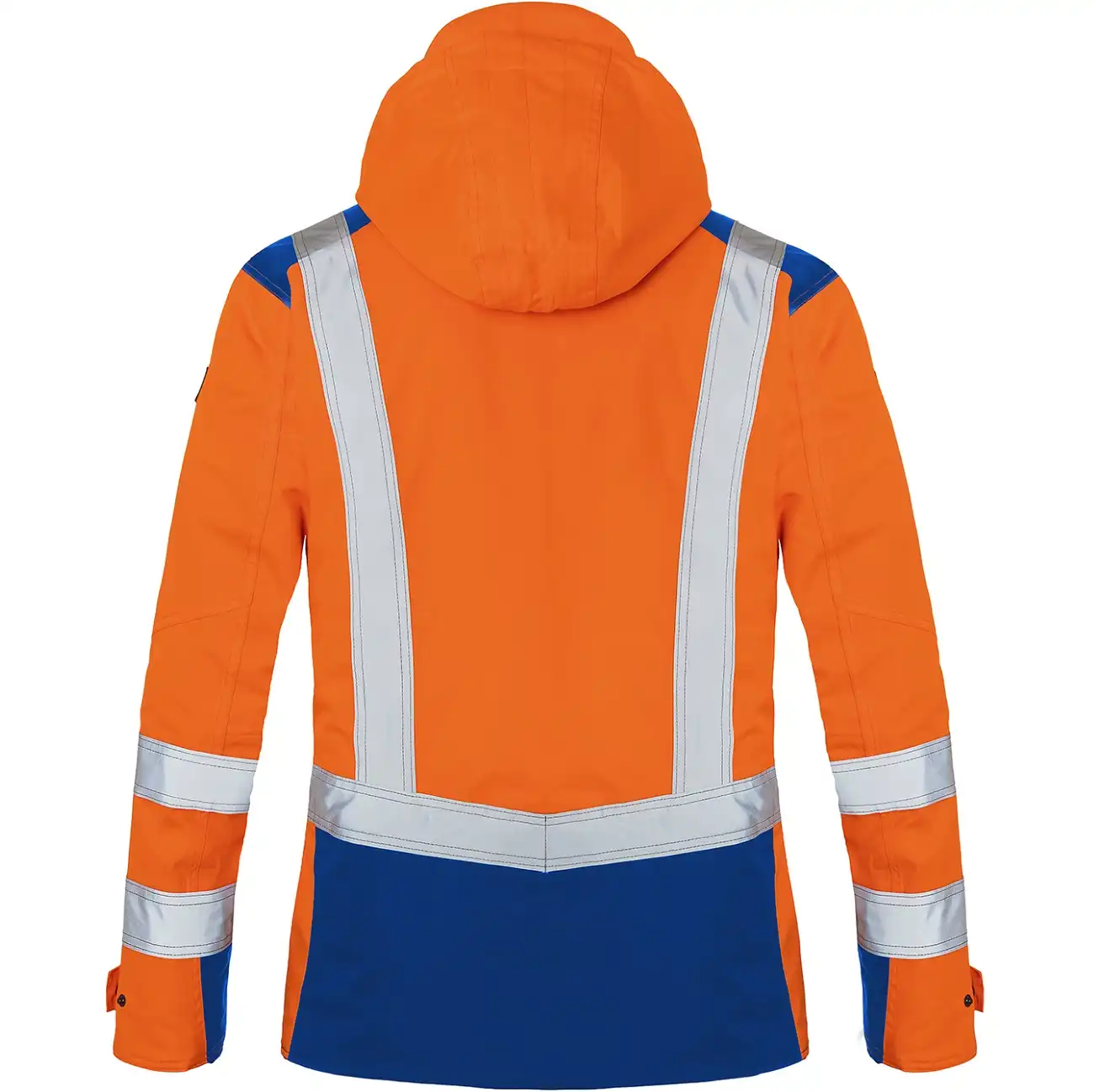 Warnschutz Winterjacke "REFLECTIQ" in orange/kornblau, 3XL - Thumbnail 2