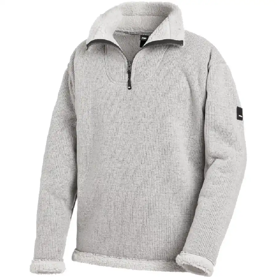 Webpelz-Troyer "ROBERT" in grau-meliert, XXL - Thumbnail 1