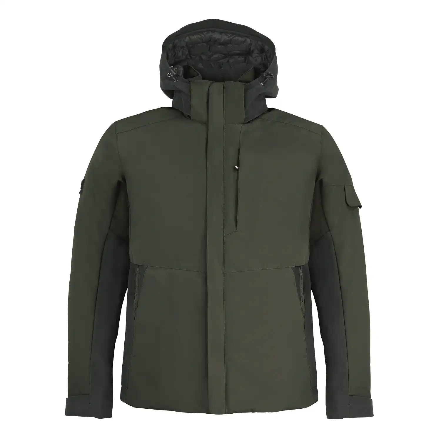Winterjacke Primaloft® "GEORG" in oliv/schwarz, XL - Thumbnail 1