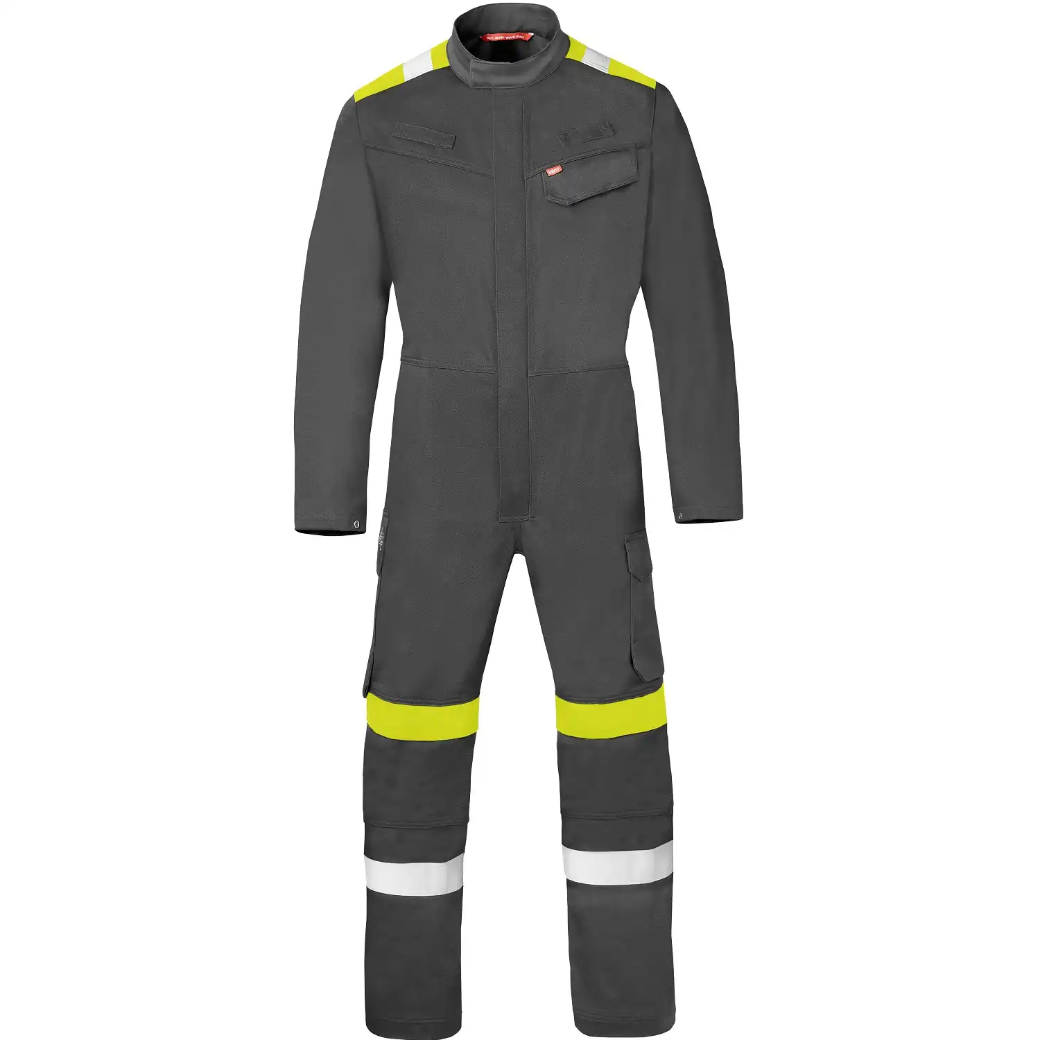 Multinorm Overall "20335" Force+ in dunkelgrau/gelb, 44 - Bild 1