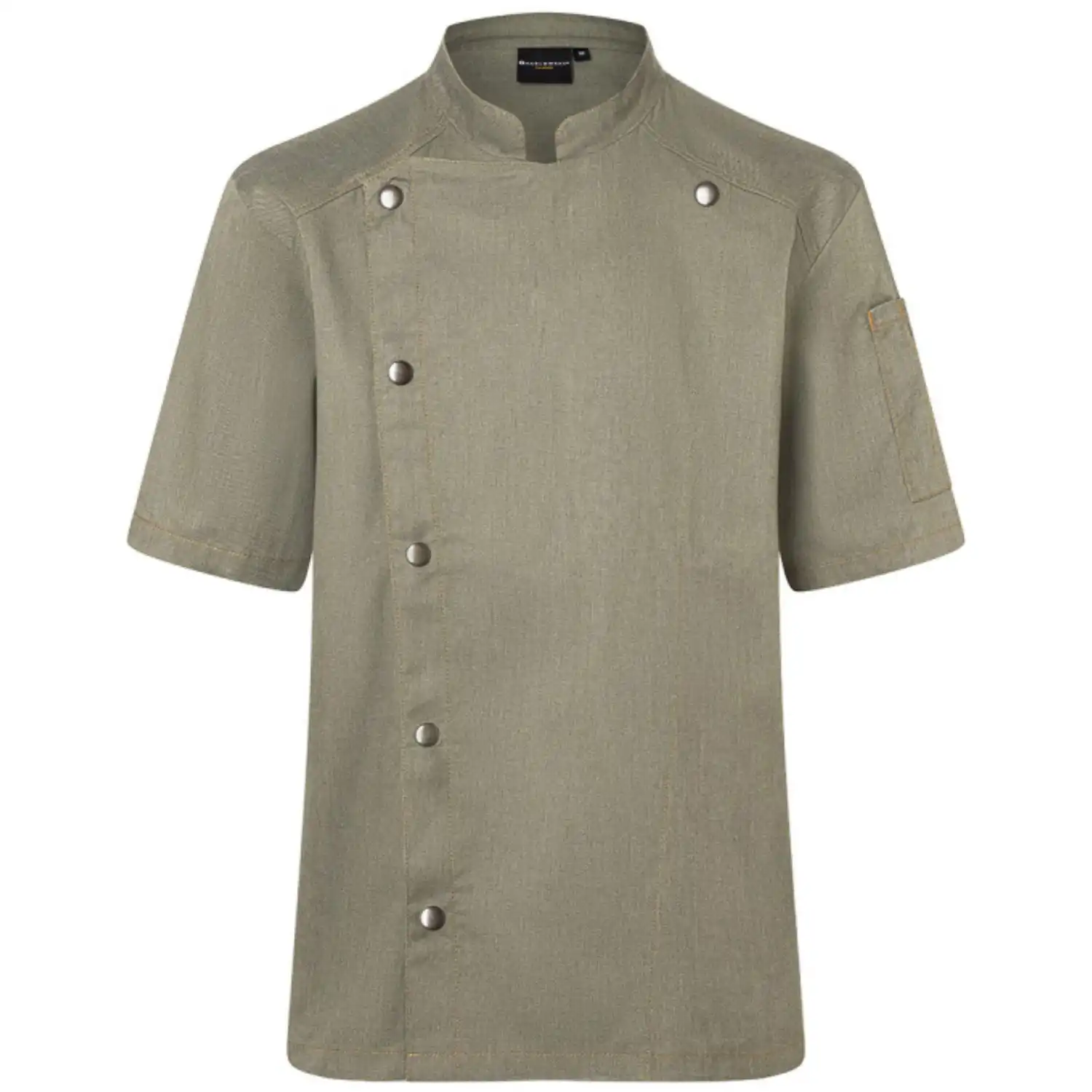 Herren Kochjacke Jeans "JM 32" in 46, vintage moosgrün - Thumbnail 1