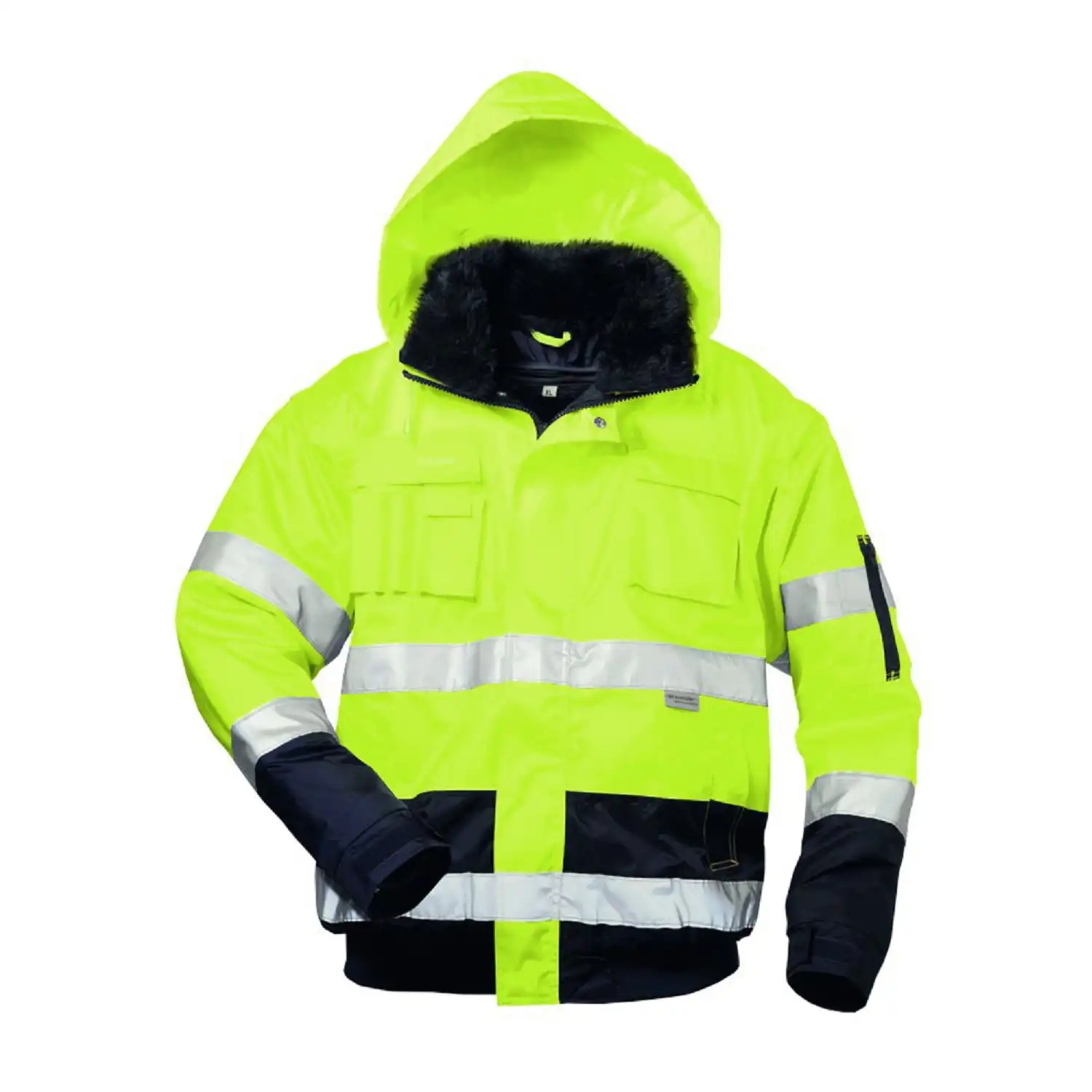 Warnschutz-Pilotenjacke "SIEGFRIED" gelb/marine in XL - Thumbnail 1