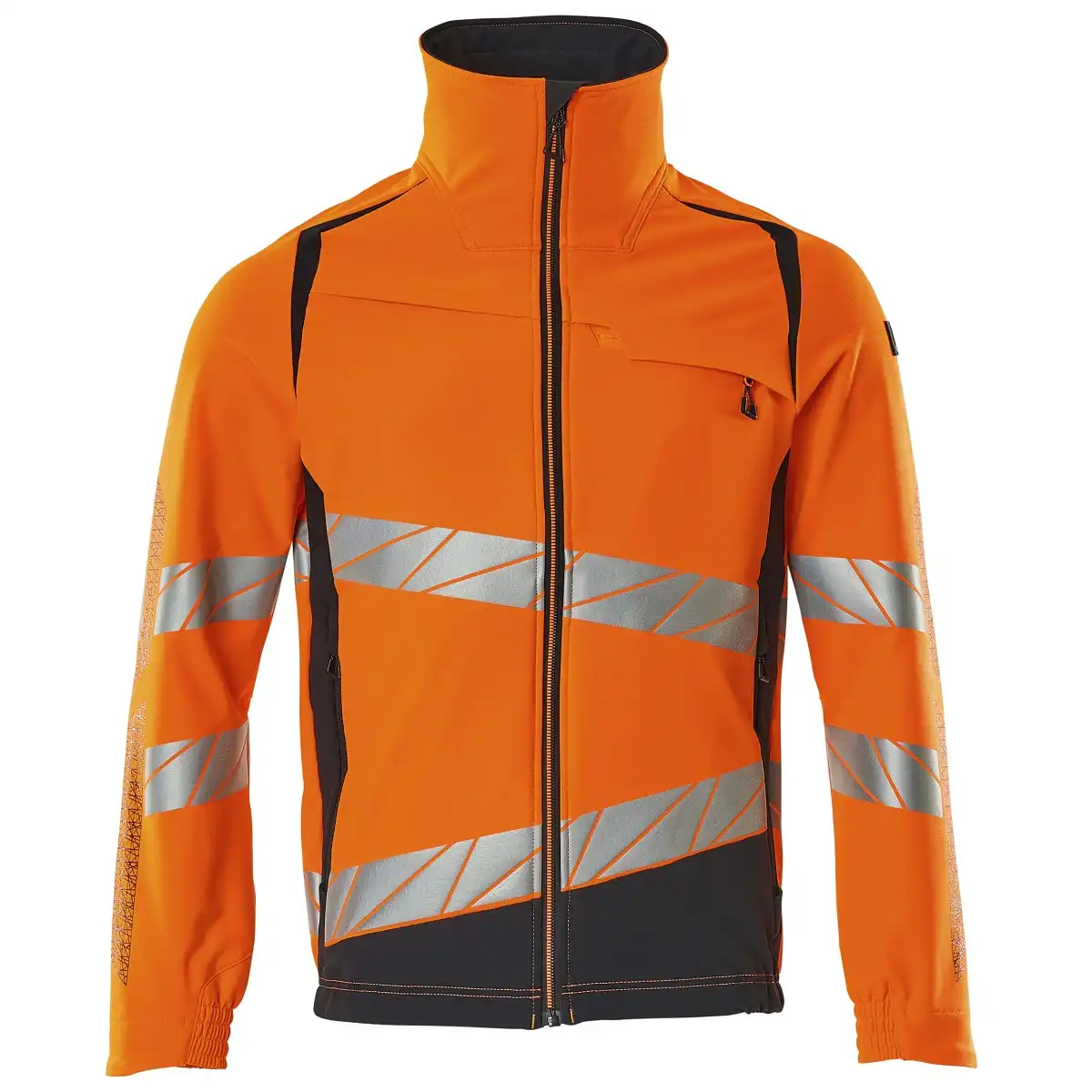 Warnschutz Stretch Bundjacke "ACCELERATE SAFE" in orange/schwarzblau, XXL - Thumbnail 1