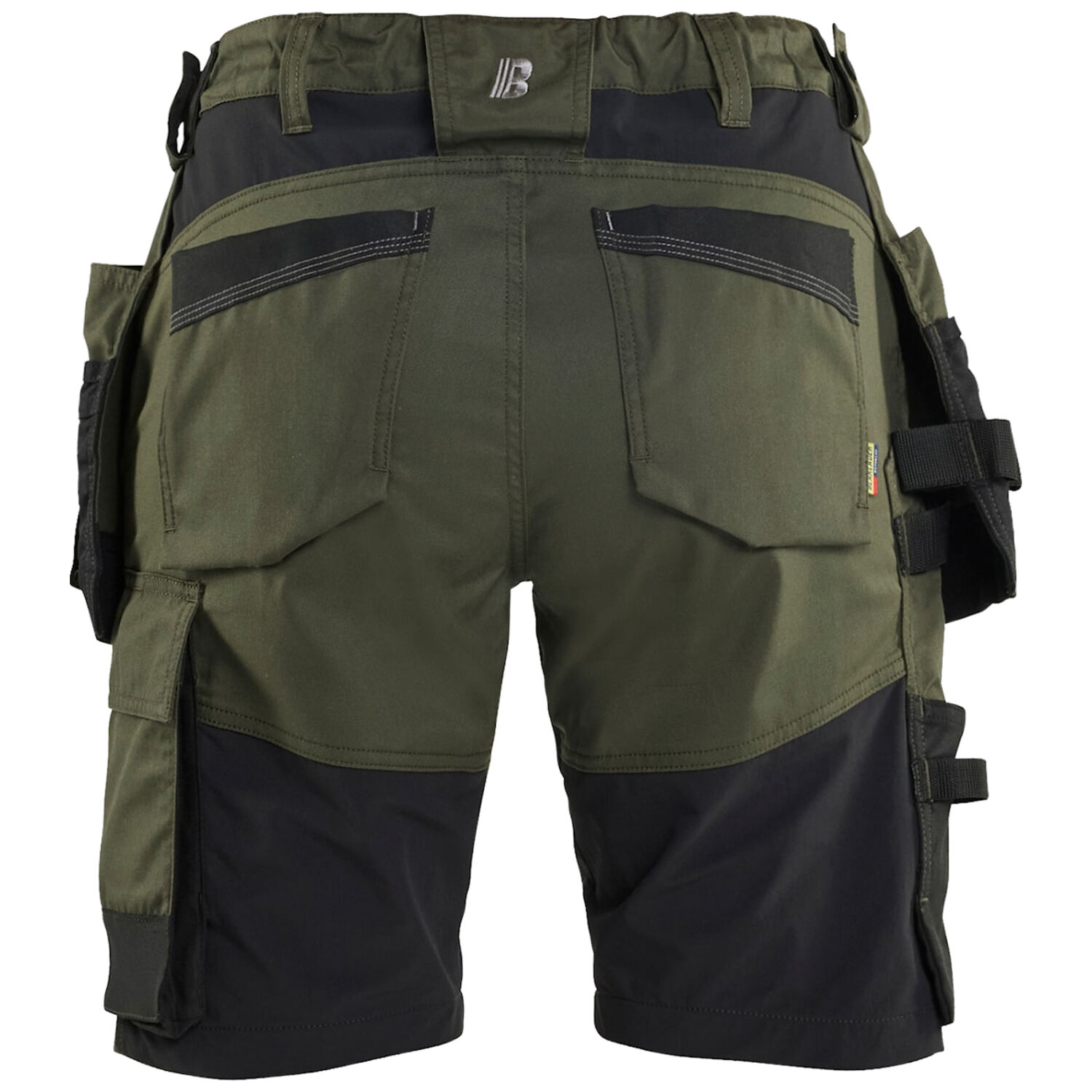 Damen Arbeitsshorts "7133" in waldgrün/schwarz, C44 - Thumbnail 2