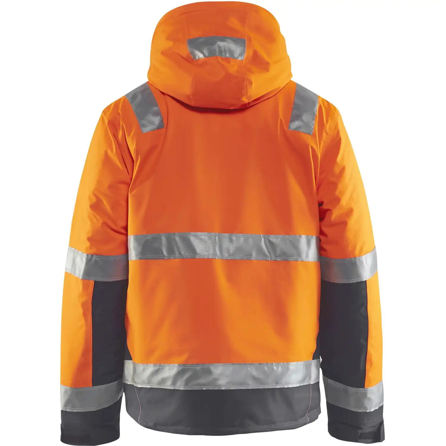Warnschutz Winterjacke "4870" in orange/mittelgrau, XS - Thumbnail 2