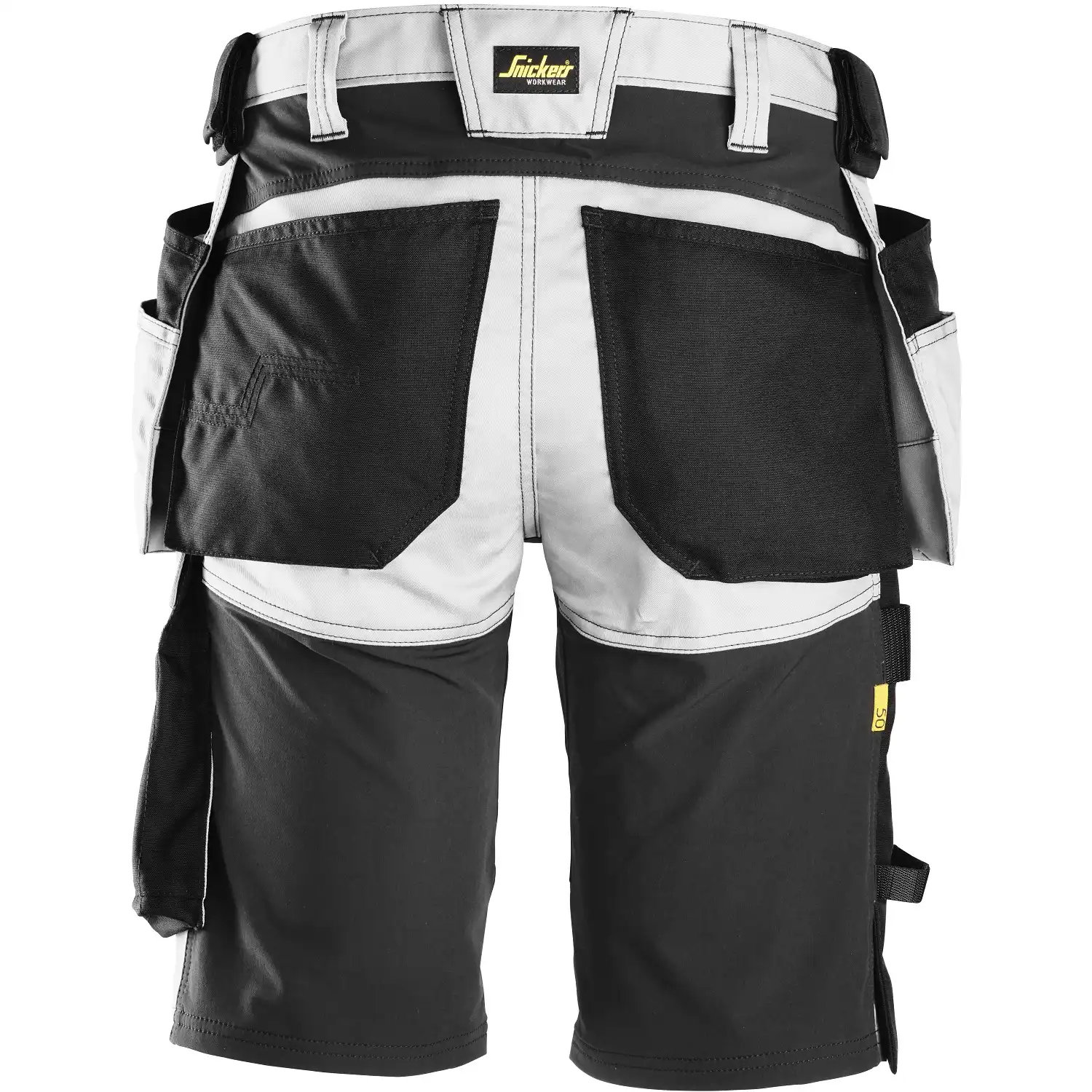 Handwerker Shorts "6141" AllroundWork in weiß/schwarz, 50 - Thumbnail 2