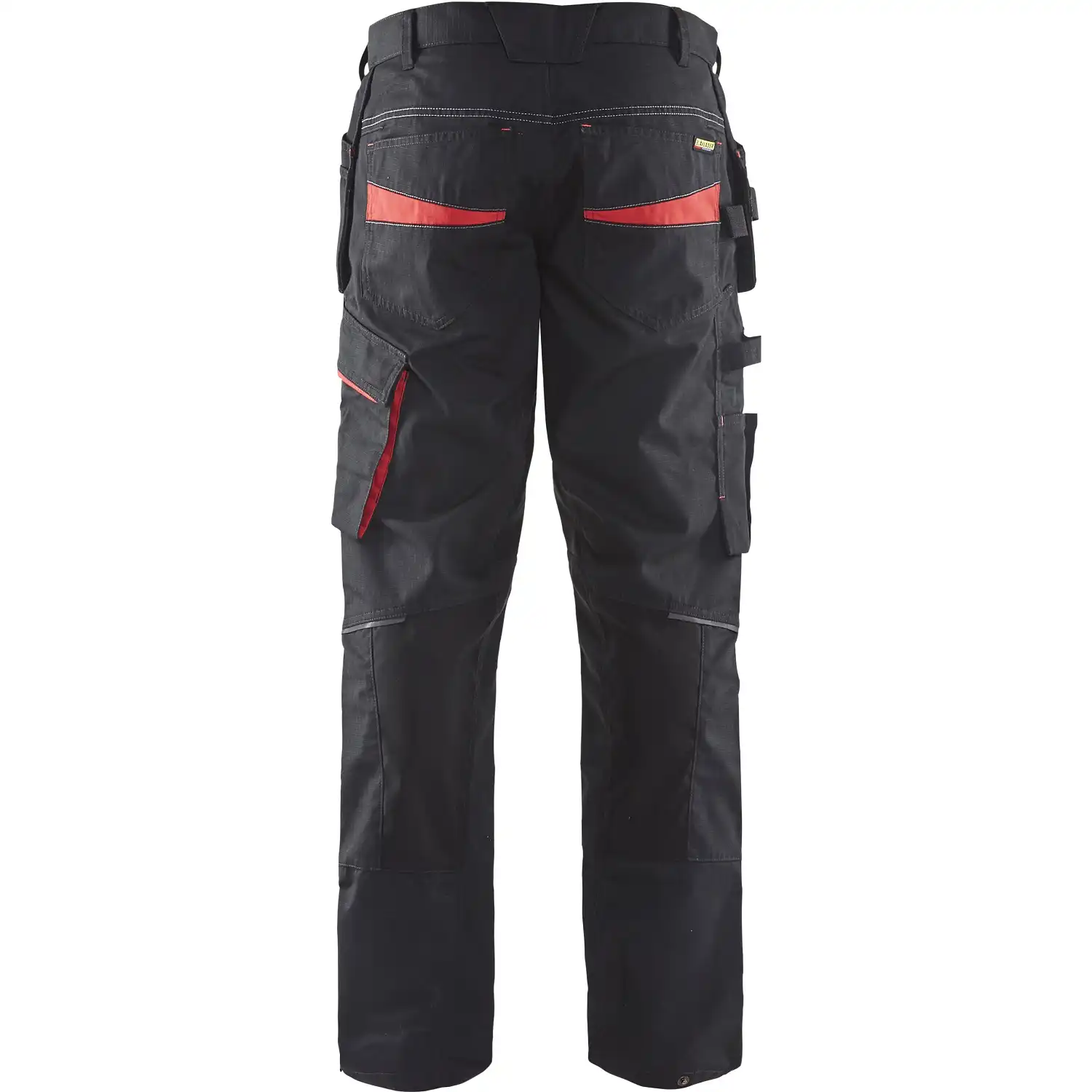 Stretch Service Handwerkerhose "1496" in schwarz/rot, C146 - Thumbnail 2