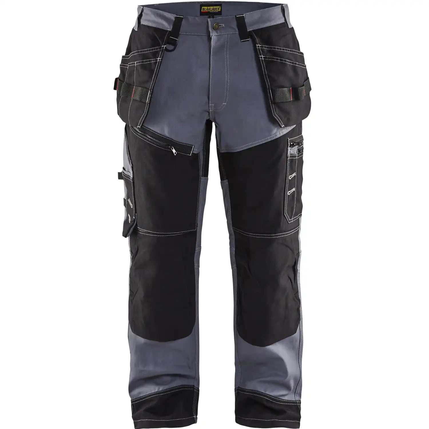 Handwerkerhose "X1500" 100% Baumwolle in grau/schwarz, C58 - Thumbnail 1