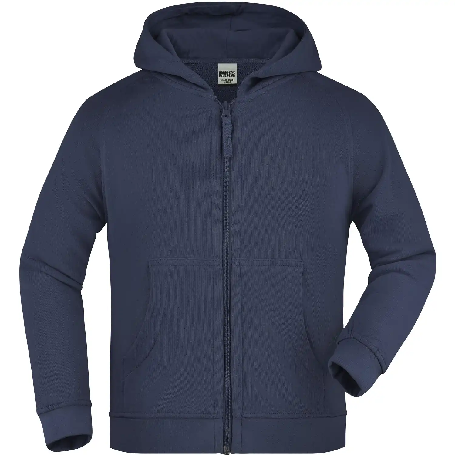 Kinder Kapuzen-Sweatjacke "JN059K" in navy, L - Thumbnail 1