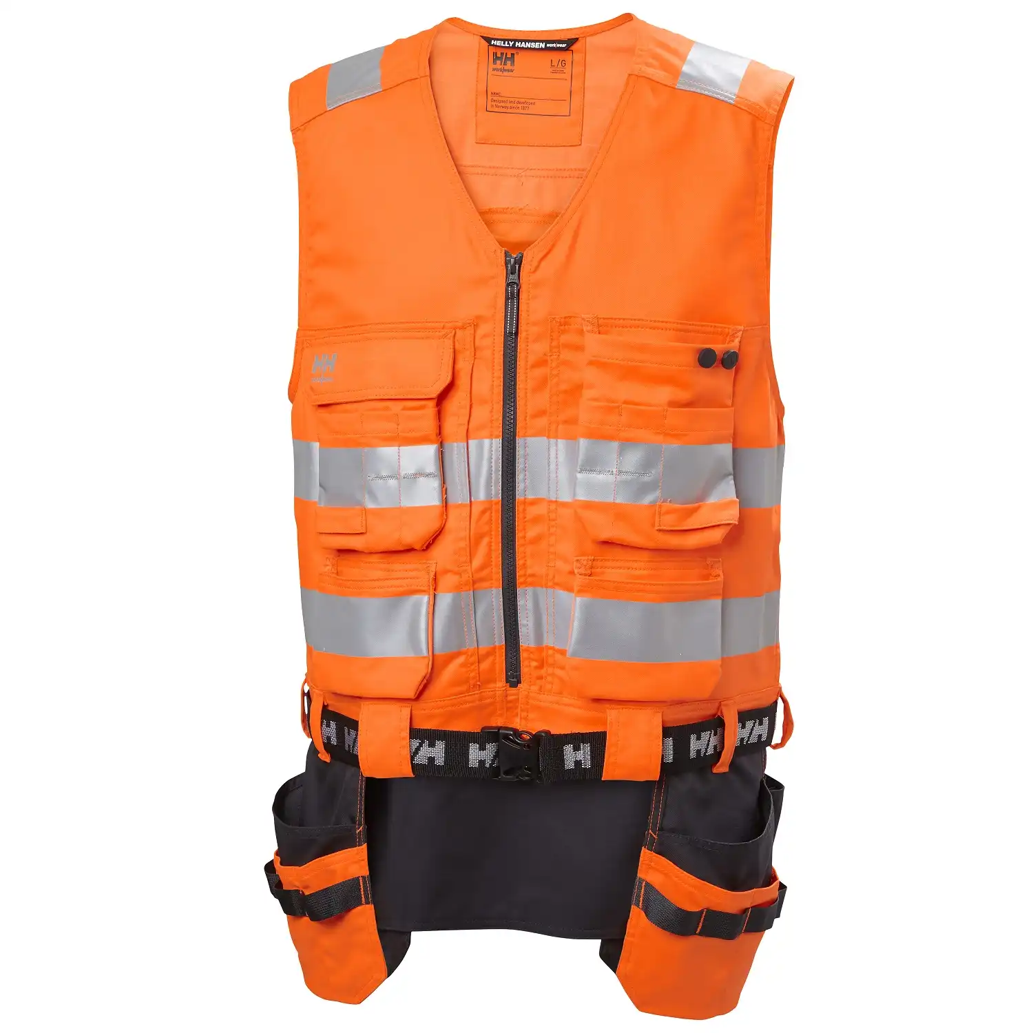 Warnschutz Montageweste "ALNA 2.0" in orange/schwarz, M - Thumbnail 2