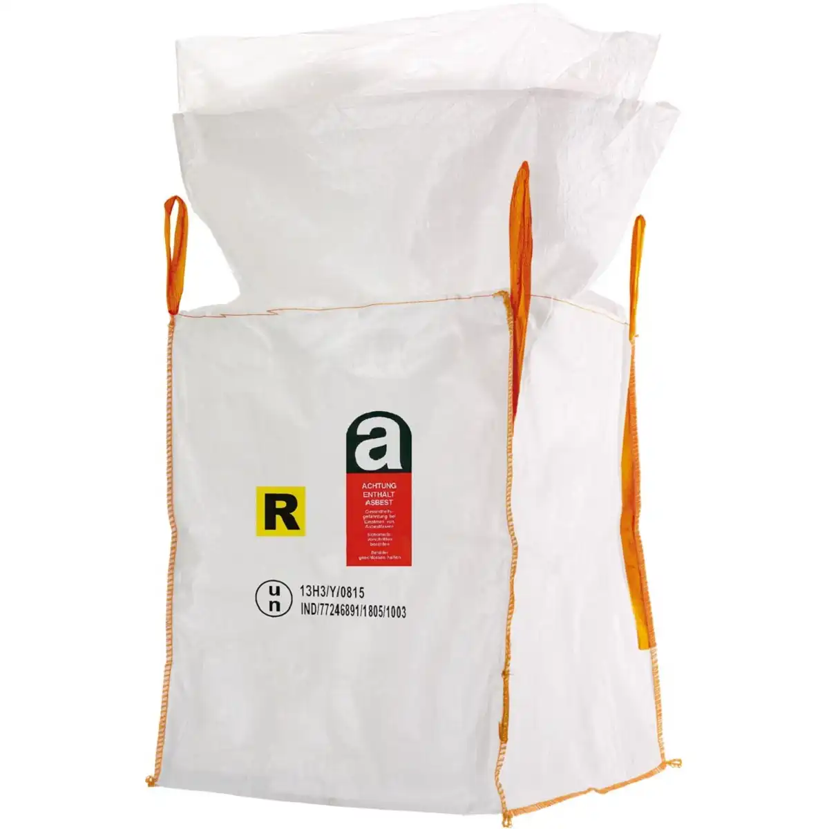 UN Gefahrgut Big-Bags PP-Gewebe 90x90x110cm mit Schürze und Inliner 1000kg - Bild 1