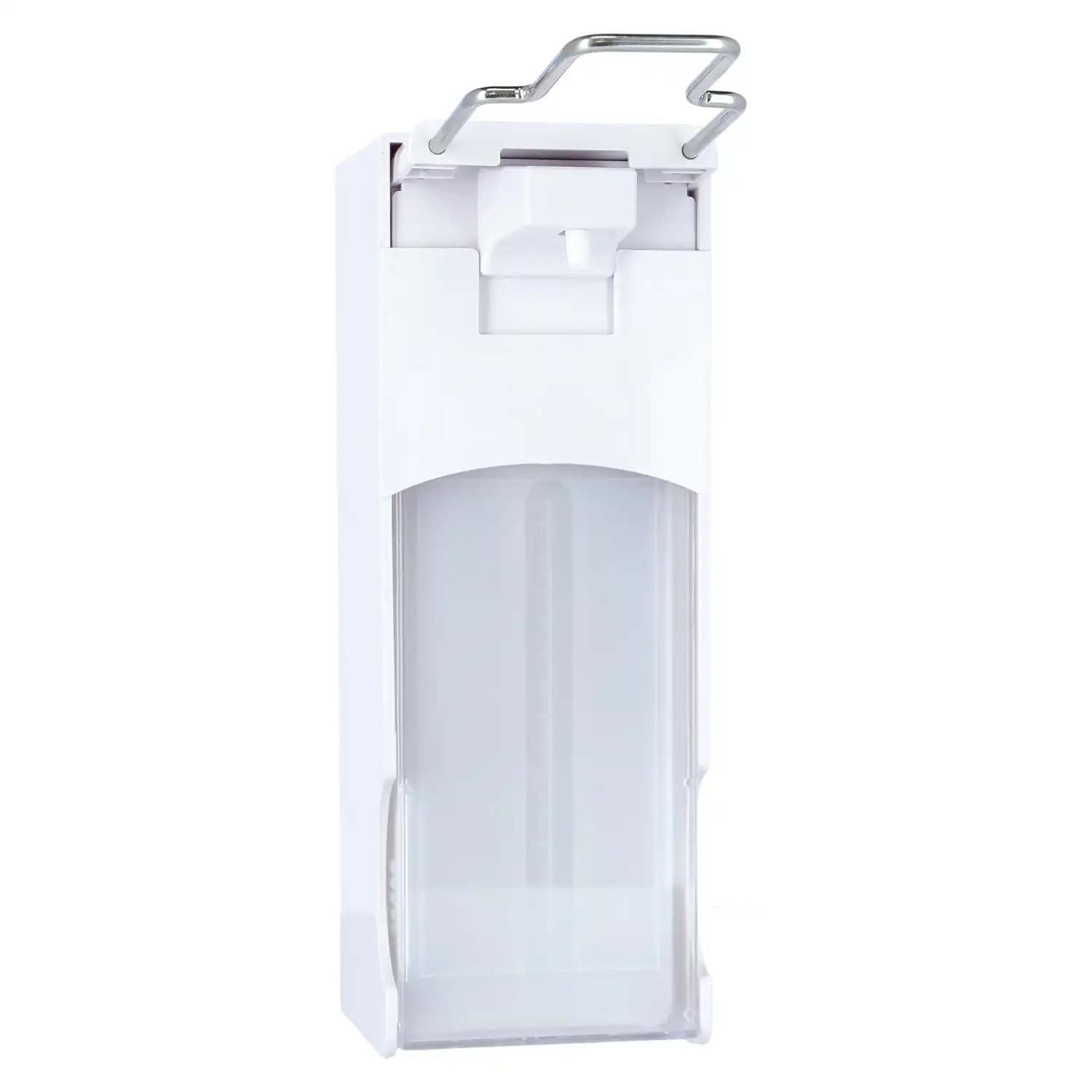 Armhebel-Dosierspender 1000ml weiß nachfüllbar - Thumbnail 2