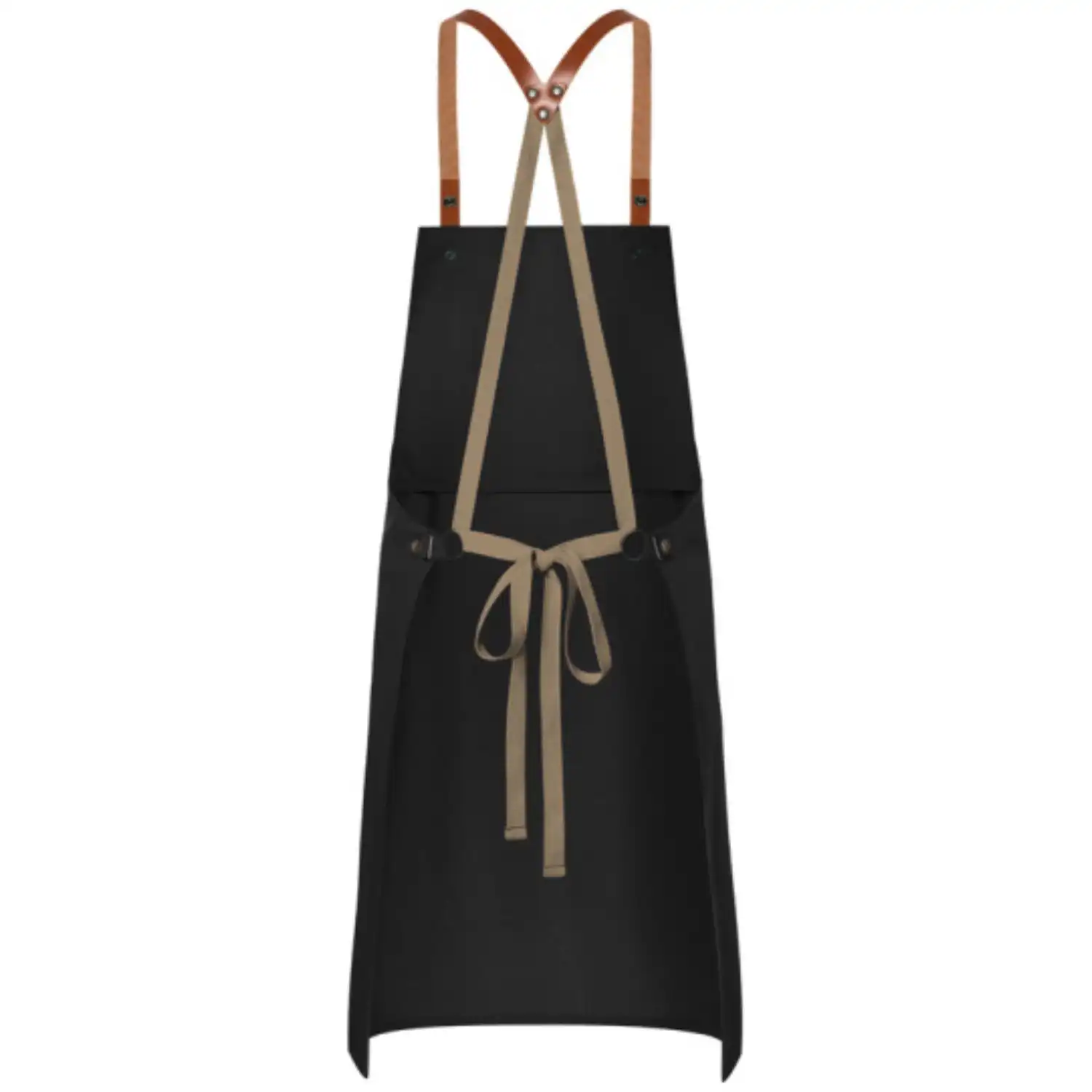 Latzschürze Green-Generation "LS 37" in schwarz - Thumbnail 2