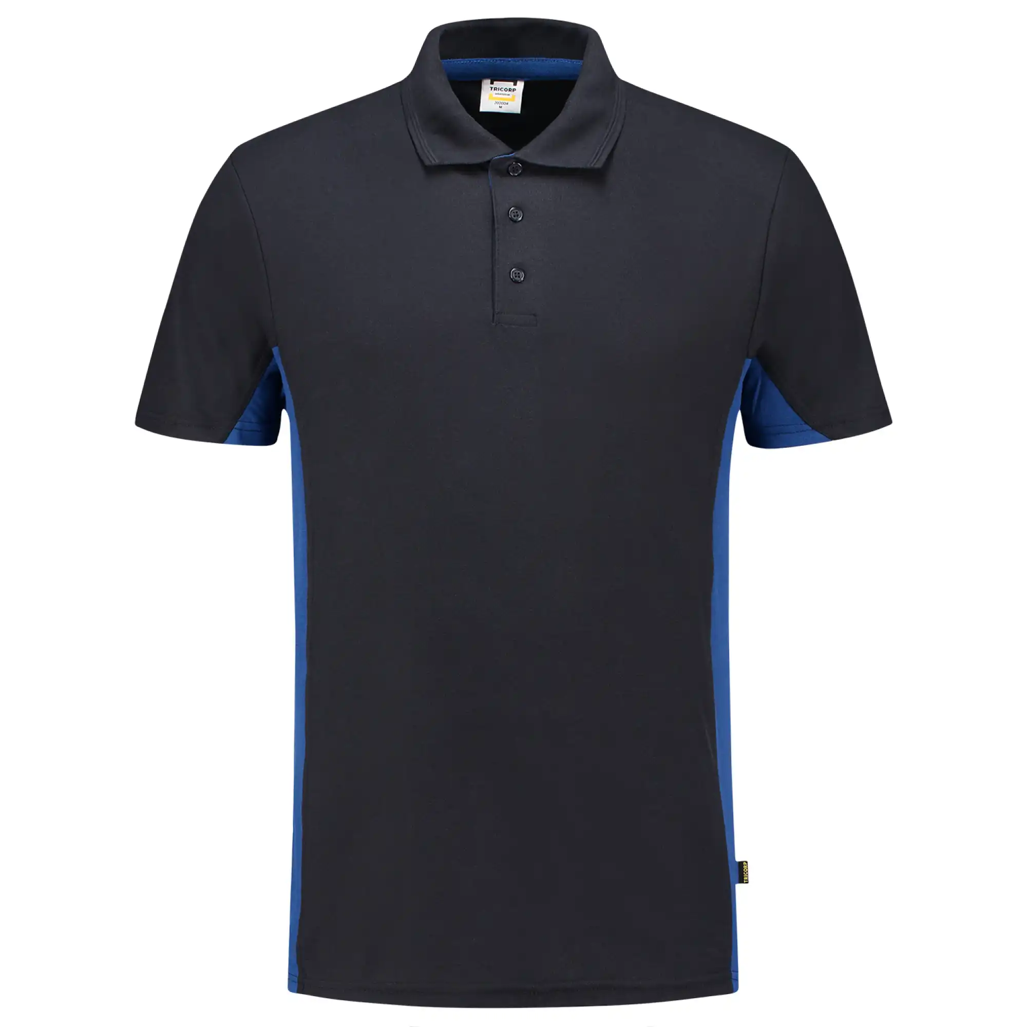 Polo-Shirt Bicolor "202004" Workwear in XS, navy/royal blue - Thumbnail 1