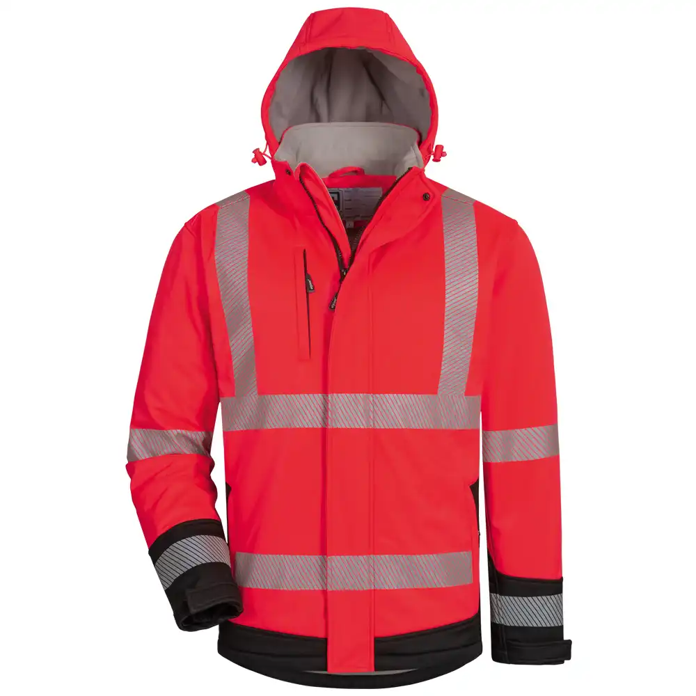 Winter Warnschutz Softshelljacke 2in1 in rot/schwarz, S - Thumbnail 1