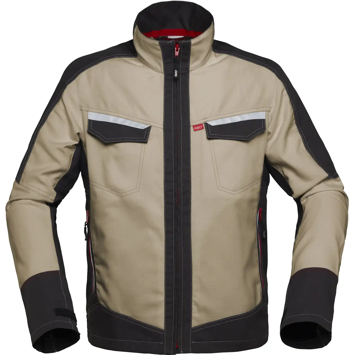 Bundjacke "50172" Attitude in sand/dunkelgrau, XS - Thumbnail 1