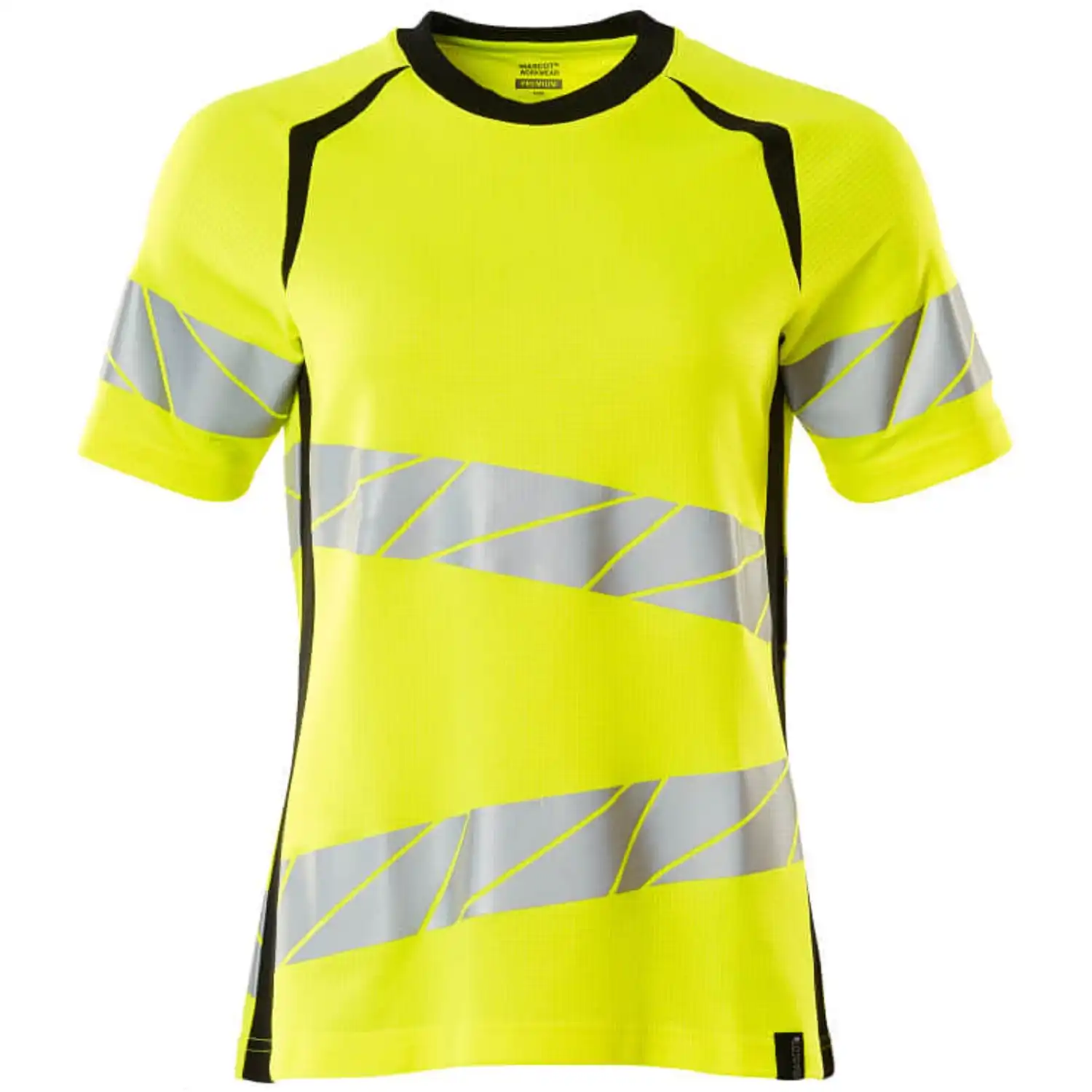 Damen Warnschutz T-Shirt "ACCELERATE SAFE" UV-Schutz in gelb/schwarz, XXL - Thumbnail 1