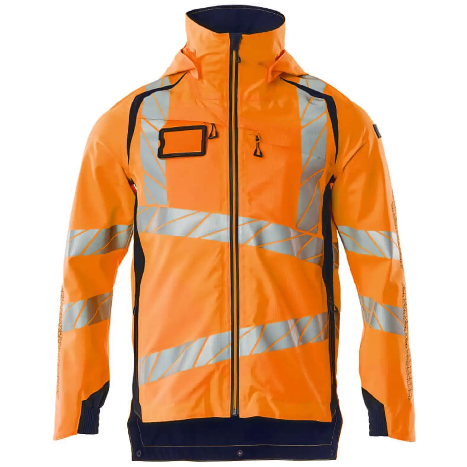 Warnschutz Regenjacke "ACCELERATE SAFE" in orange/schwarzblau, XXL - Thumbnail 1