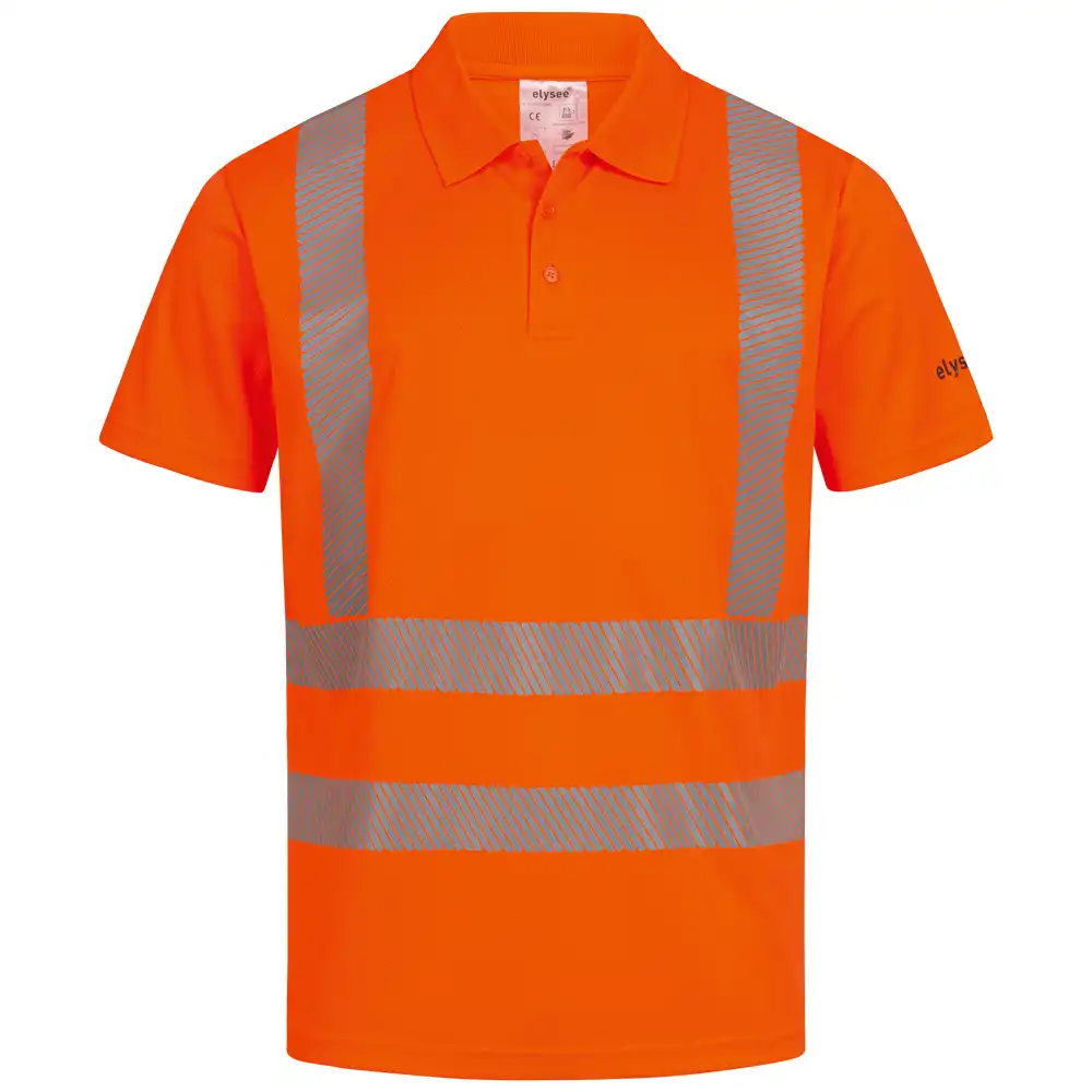 Warnschutz Polo-Shirt UV-Schutznature in Orange, L - Thumbnail 1