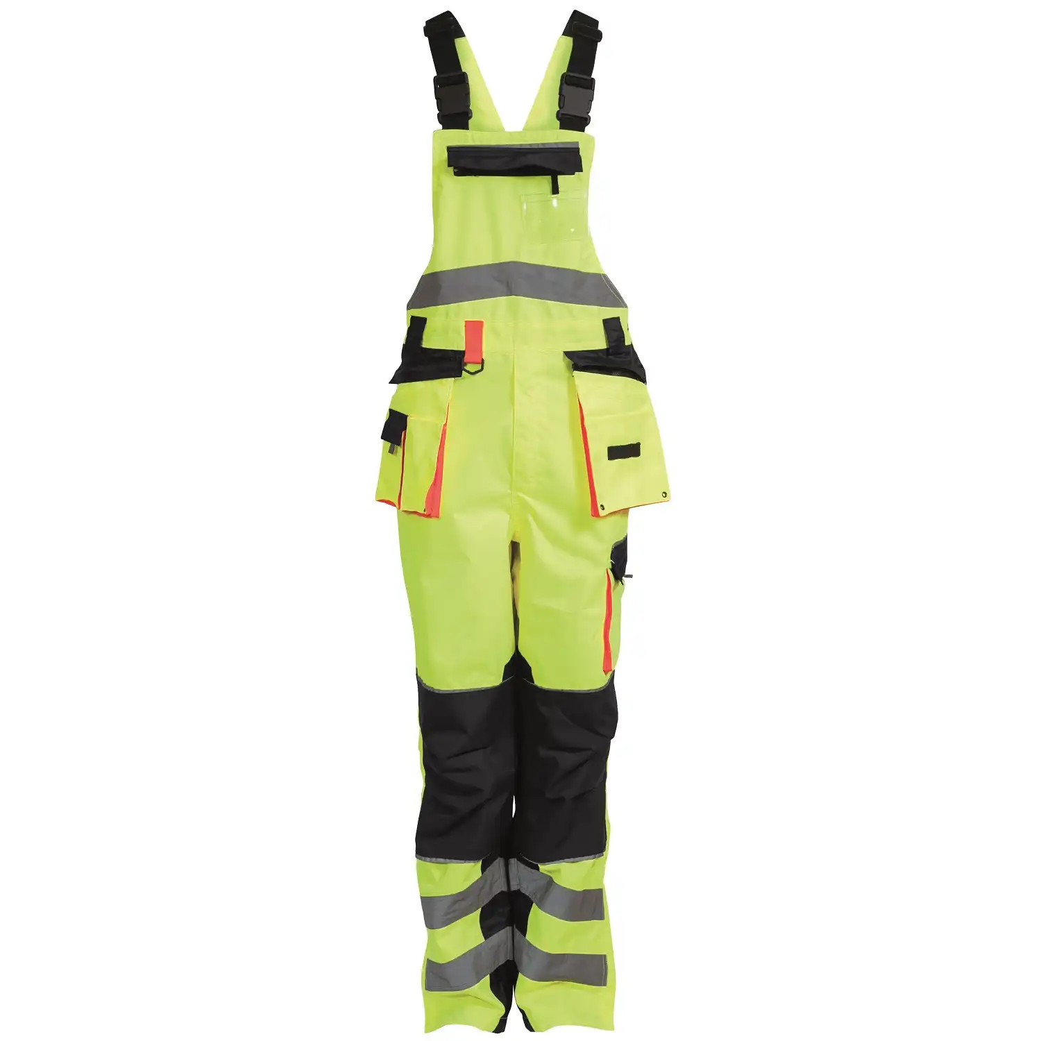 Warnschutz Latzhose "089904R" Visible Xtreme Kl. 3 in fluorgelb, L - Bild 1