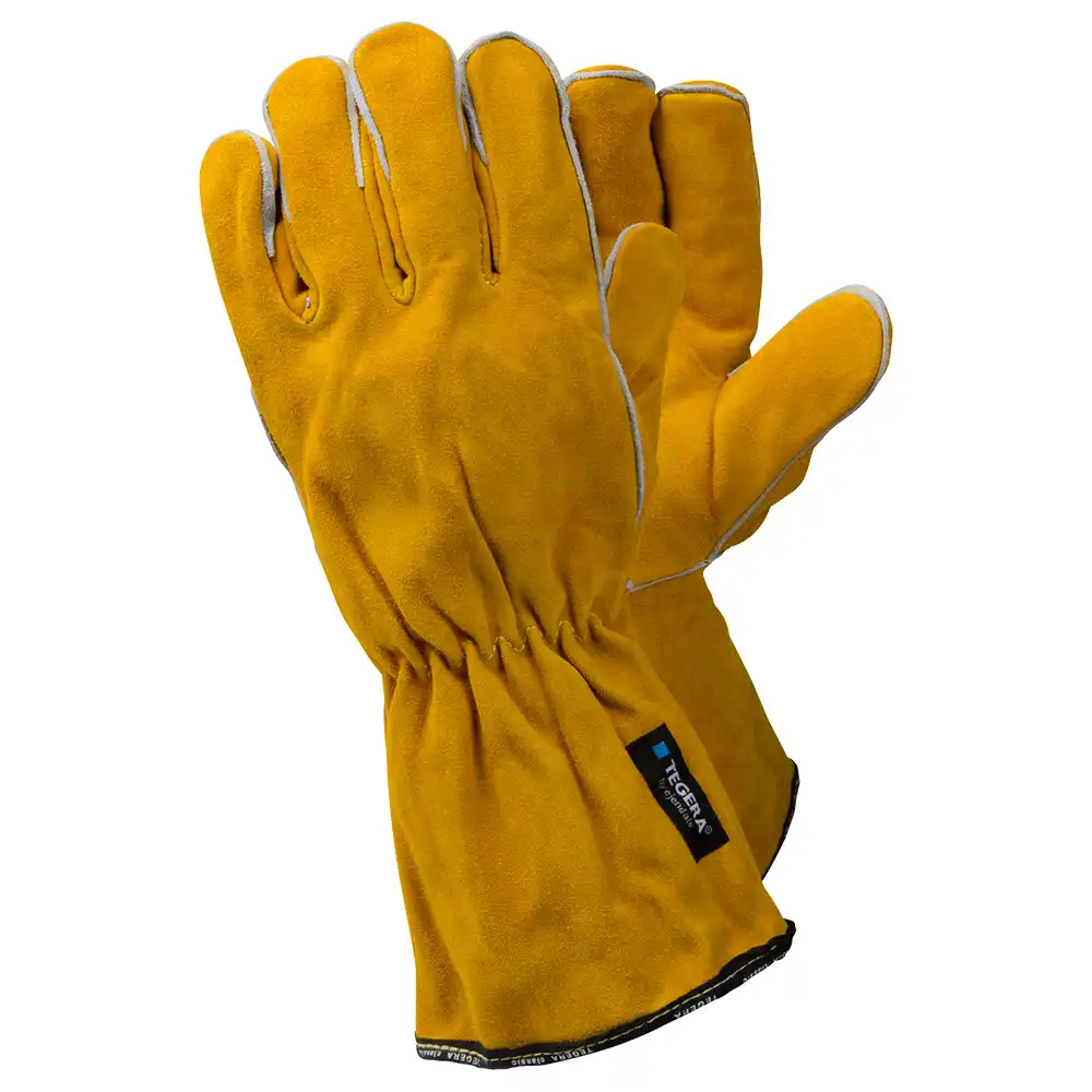 Schweißer-Arbeitshandschuhe 19 gelb,10cm Stulpe in 9 (L) - Thumbnail 1