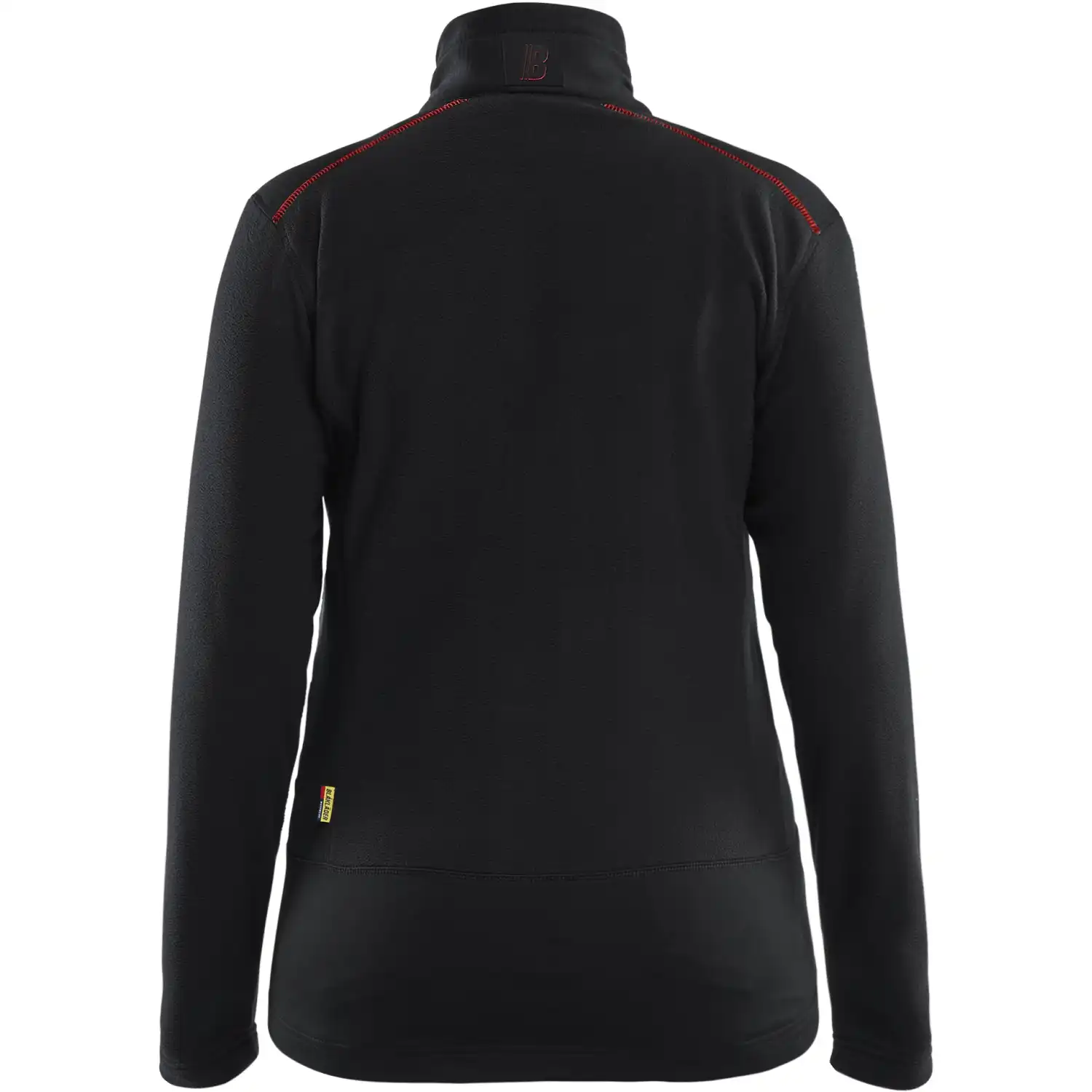 Damen Microfleecejacke "4766" Unite in schwarz/rot, 3XL - Thumbnail 2
