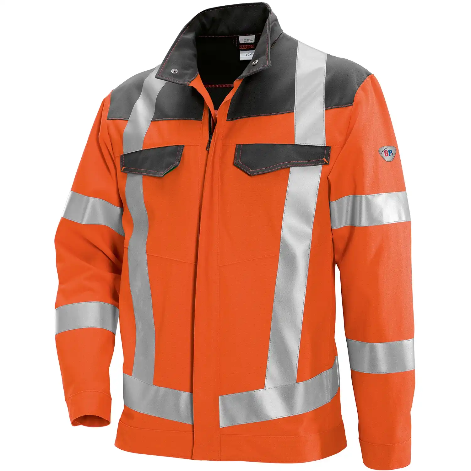 Warnschutz Bundjacke "2012-845" Hi-Vis Comfort in warnorange/dunkelgrau, 52/54 - Thumbnail 1