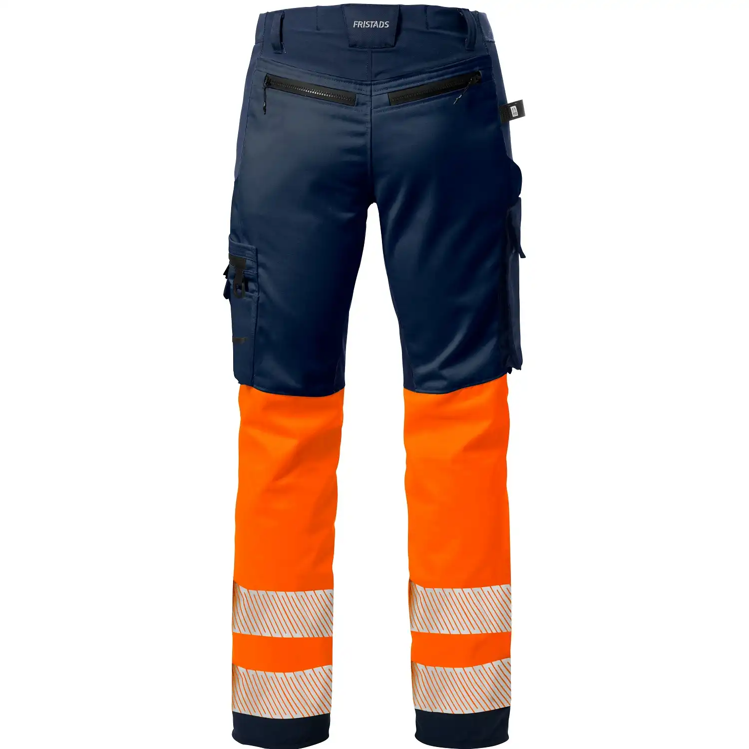 Damen Warnschutz Stretch Bundhose "2708 PLU" Stiby Kl. 1 in orange/marine, R38 - Thumbnail 2