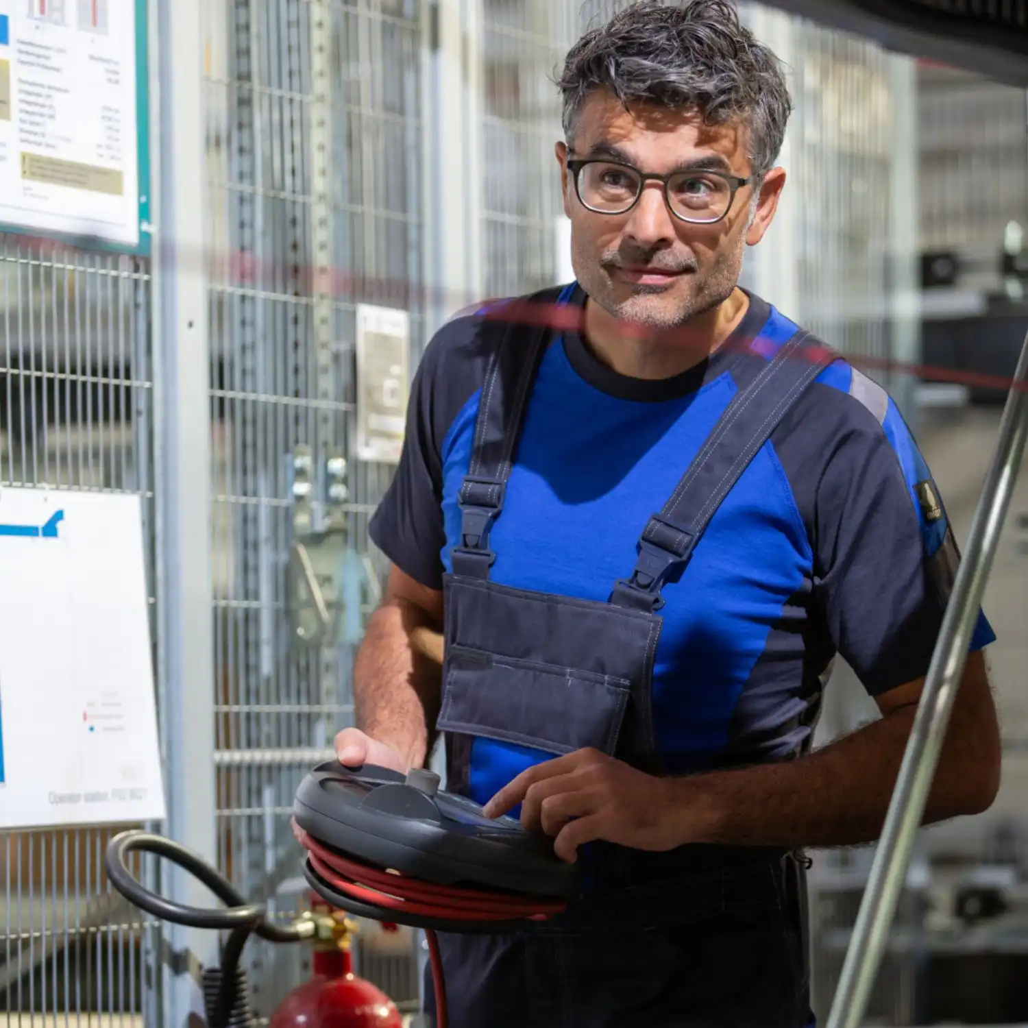 T-Shirt "POTSDAM" Unique in rot/schwarz, L - Thumbnail 5