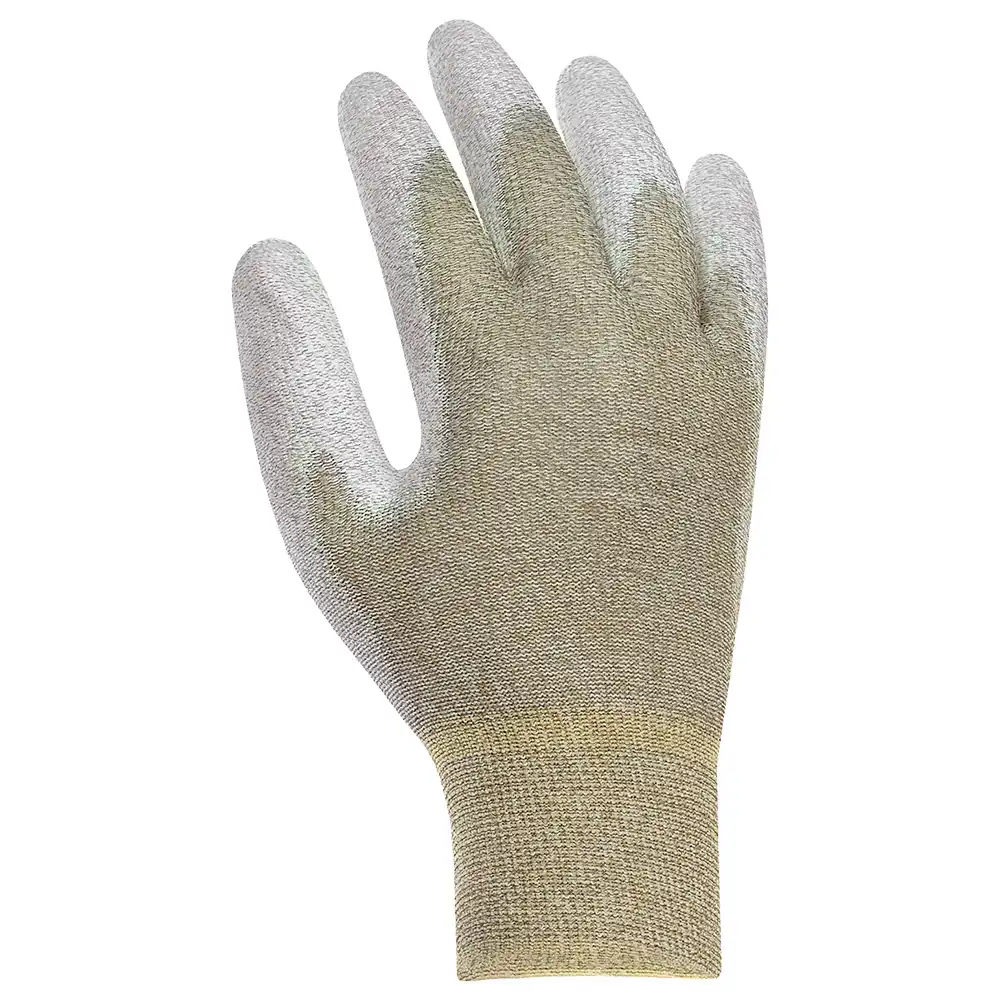 Nylon/Kupfer ESD-Handschuhe m. PU Beschichtung weiß in 10 (XL) - Bild 1