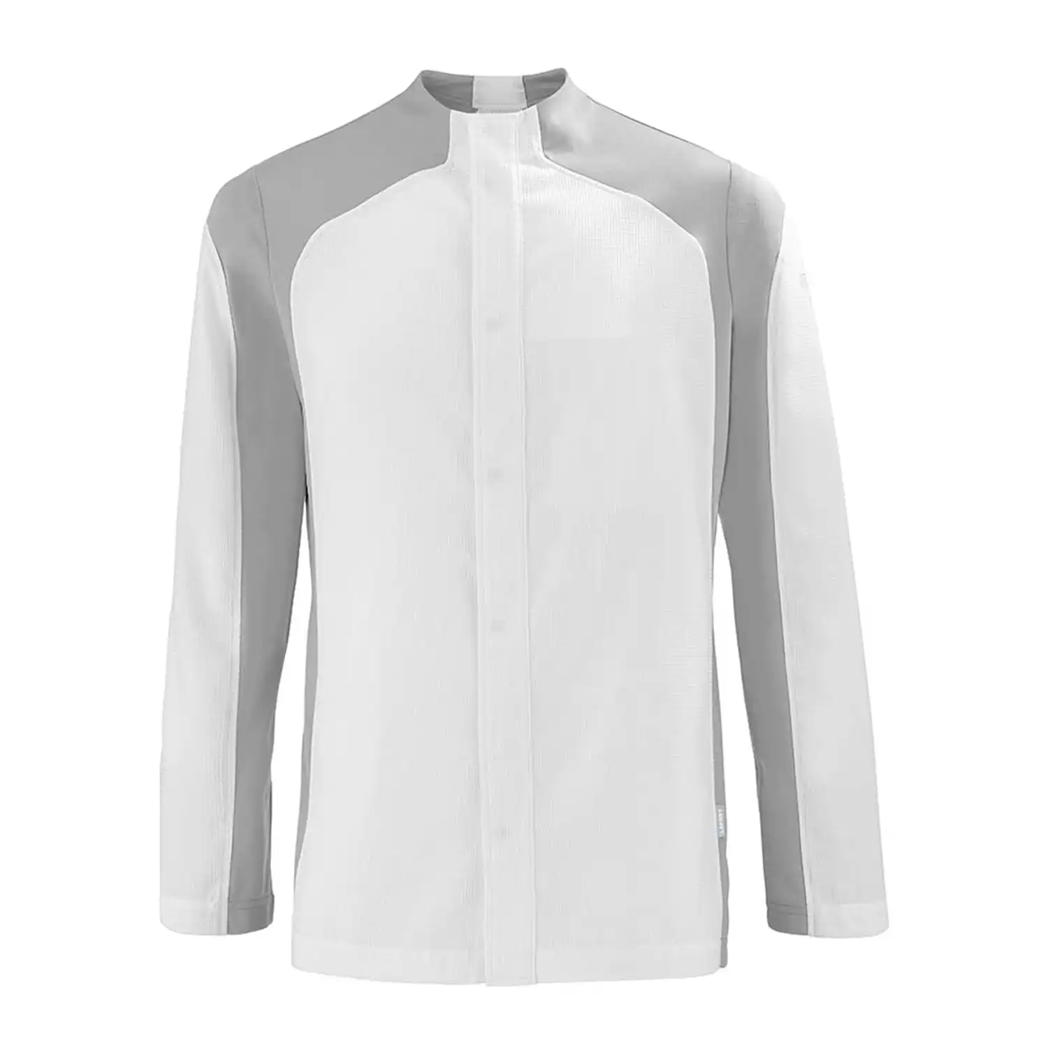 Kochjacke "FRENESIE" in weiß/grau, L - Thumbnail 1