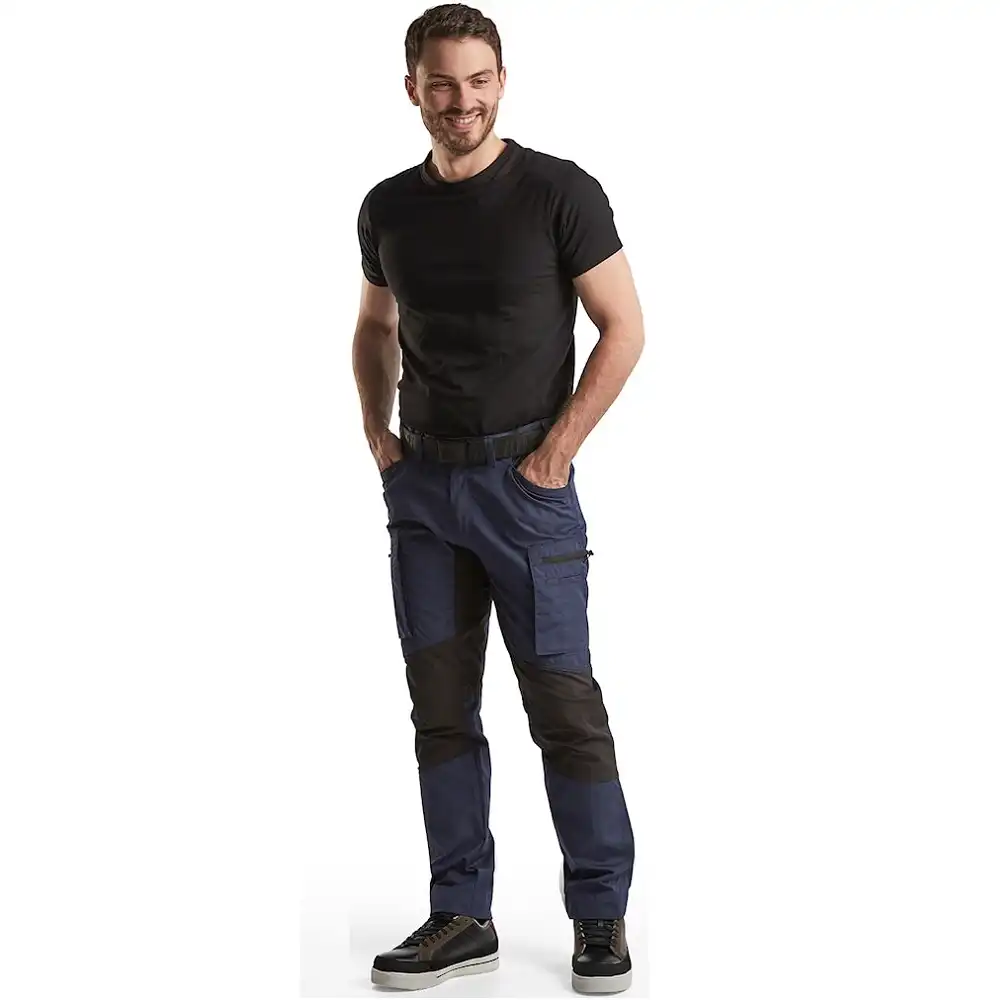 Service Bundhose "1459-1845" 166 g/m² in marine/schwarz, 44 - Thumbnail 3