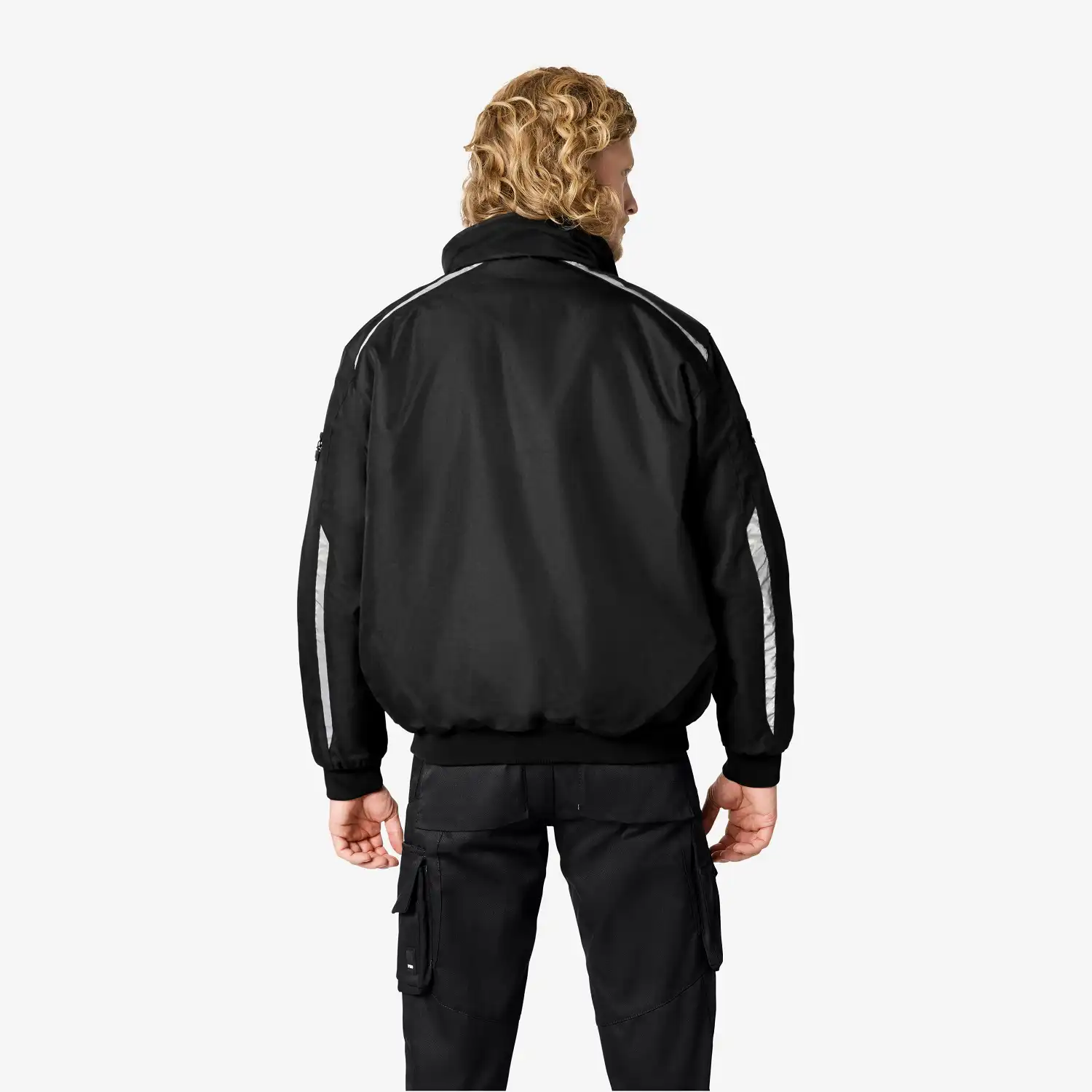 Pilotenjacke "VOLKER" in schwarz, L - Thumbnail 2