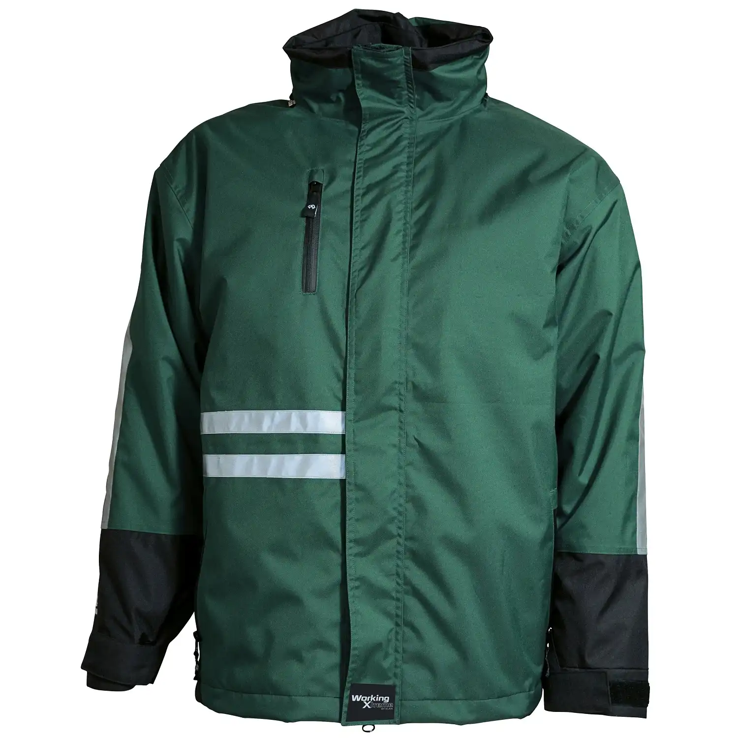 Regenjacke "086103" Working Xtreme in green/black, XS - Bild 1