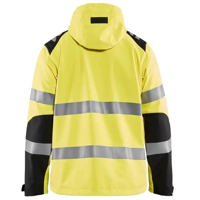 Warnschutz Softshelljacke "4491" in gelb/schwarz, XXL - Thumbnail 2