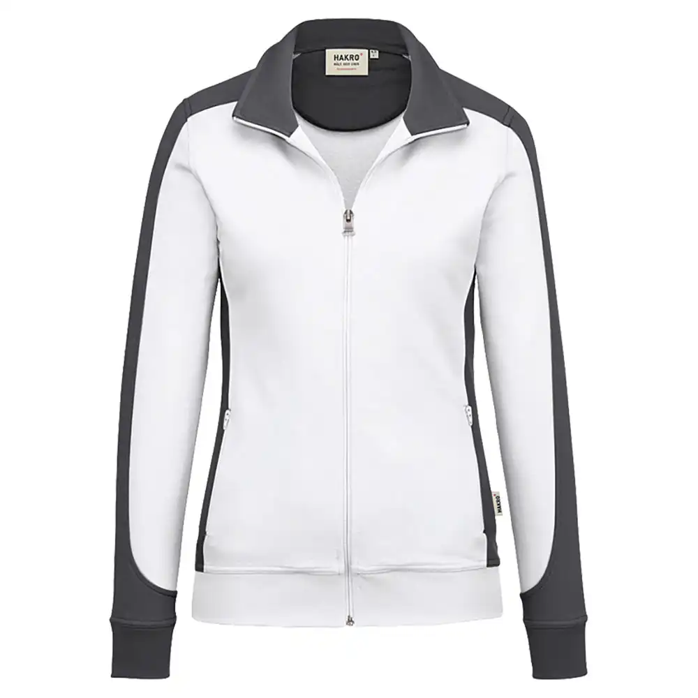 Damen Sweatjacke "CONTRAST PERFORMANCE" 277 in L, Weiß - Thumbnail 1