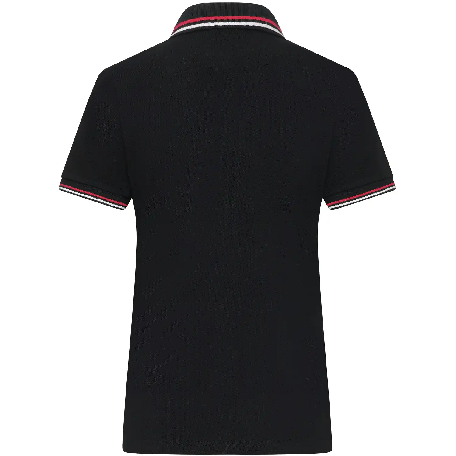 Damen Polo-Shirt "JN1305" in black/white/red, L - Thumbnail 2