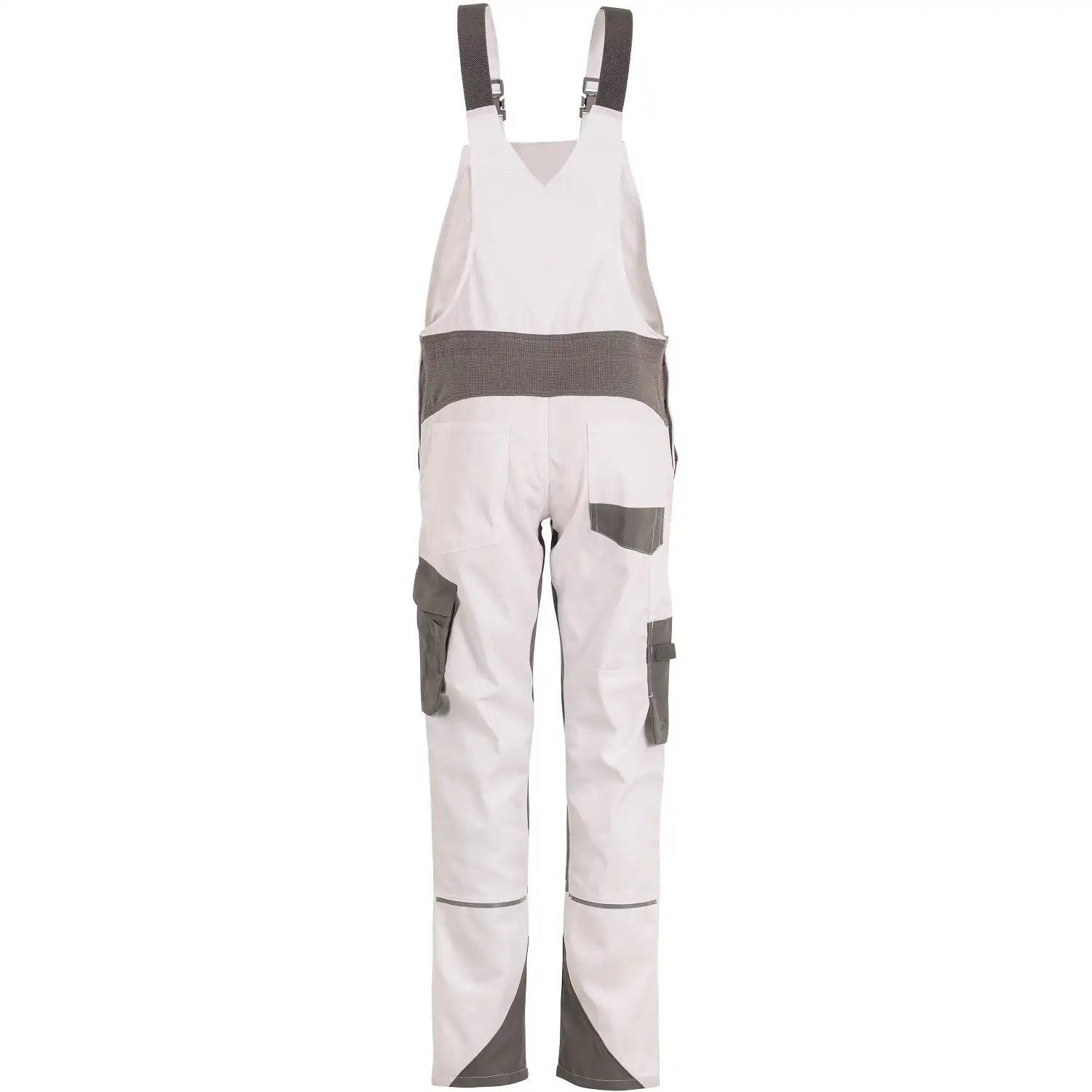 Damen Stretch-Latzhose "Norit" in weiß/zink, 34 - Thumbnail 2