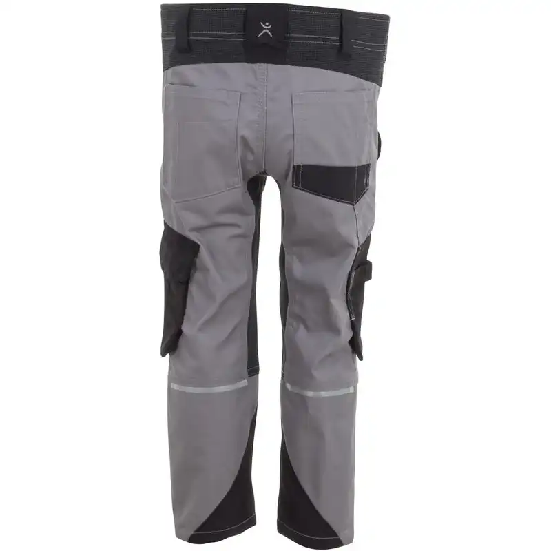 Kinder Stretch-Bundhose "Norit" in zink/schwarz, 110/116 - Thumbnail 2