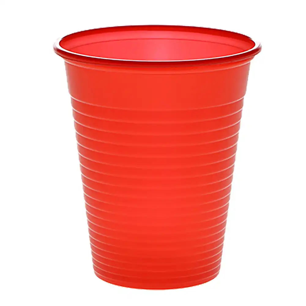 Mundspülbecher 180ml rot | 3000 Stk. pro Karton - Thumbnail 1