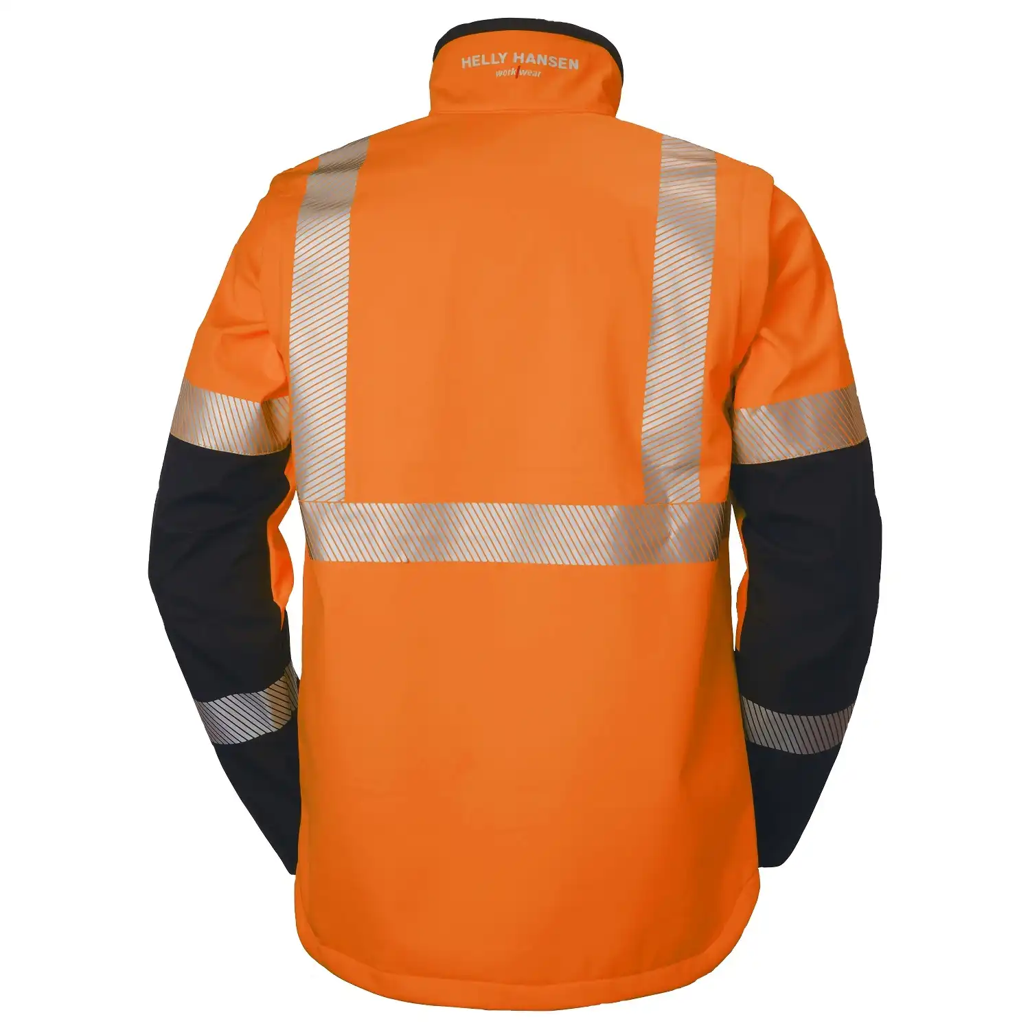 Warnschutz Softshelljacke 2in1 "ICU" in orange/schwarz, 4XL - Thumbnail 2