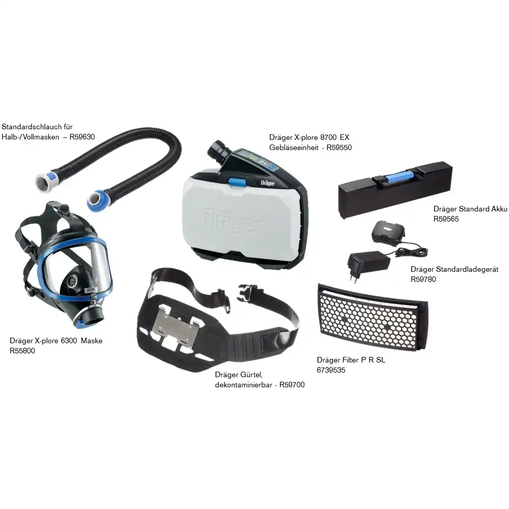 Gebläseatemschutz-Set Decon X-plore 8000 - Bild 1