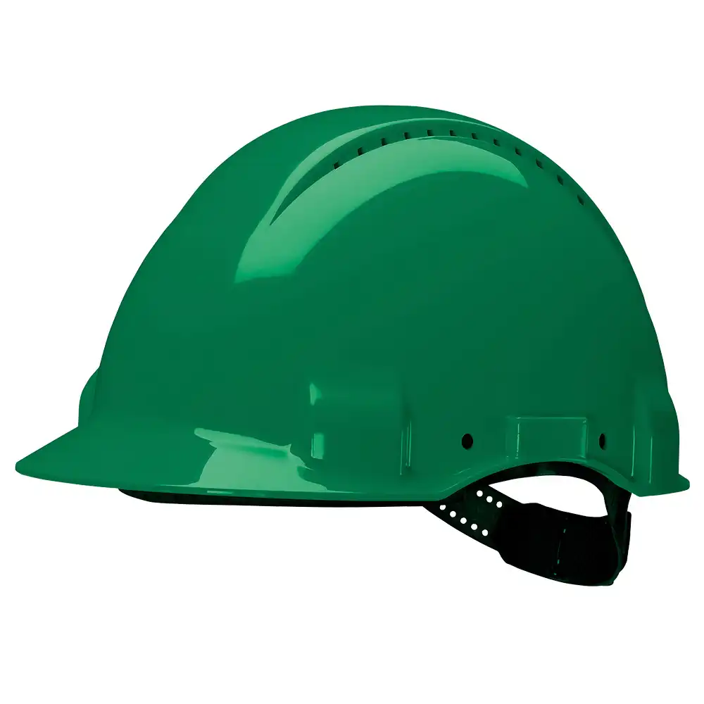 Schutzhelm G3000 m. Uvicator ABS mit Schweißband in grün - Thumbnail 1