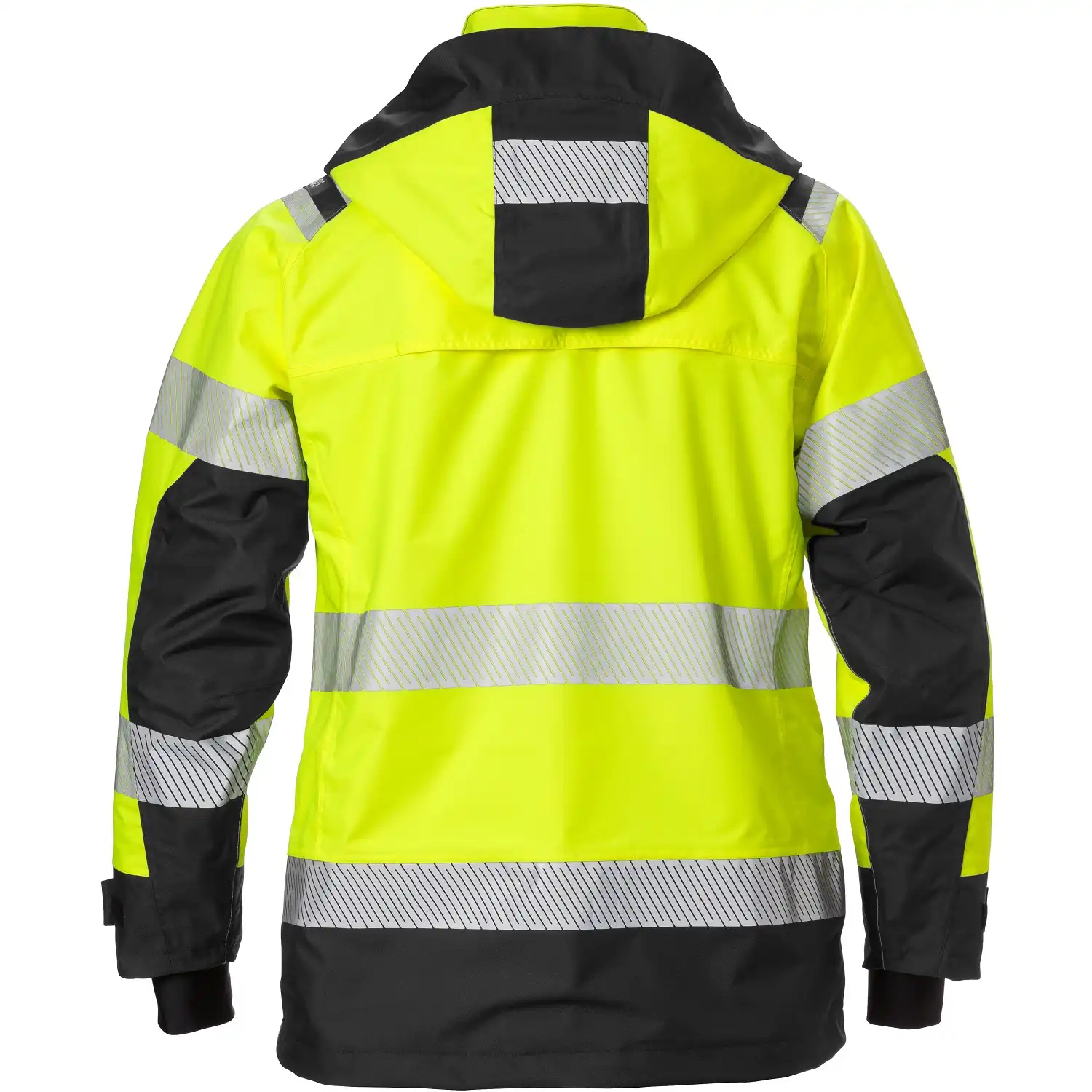 Damen Warnschutz Regenjacke "4518 GTT" in gelb/schwarz, XS - Thumbnail 2