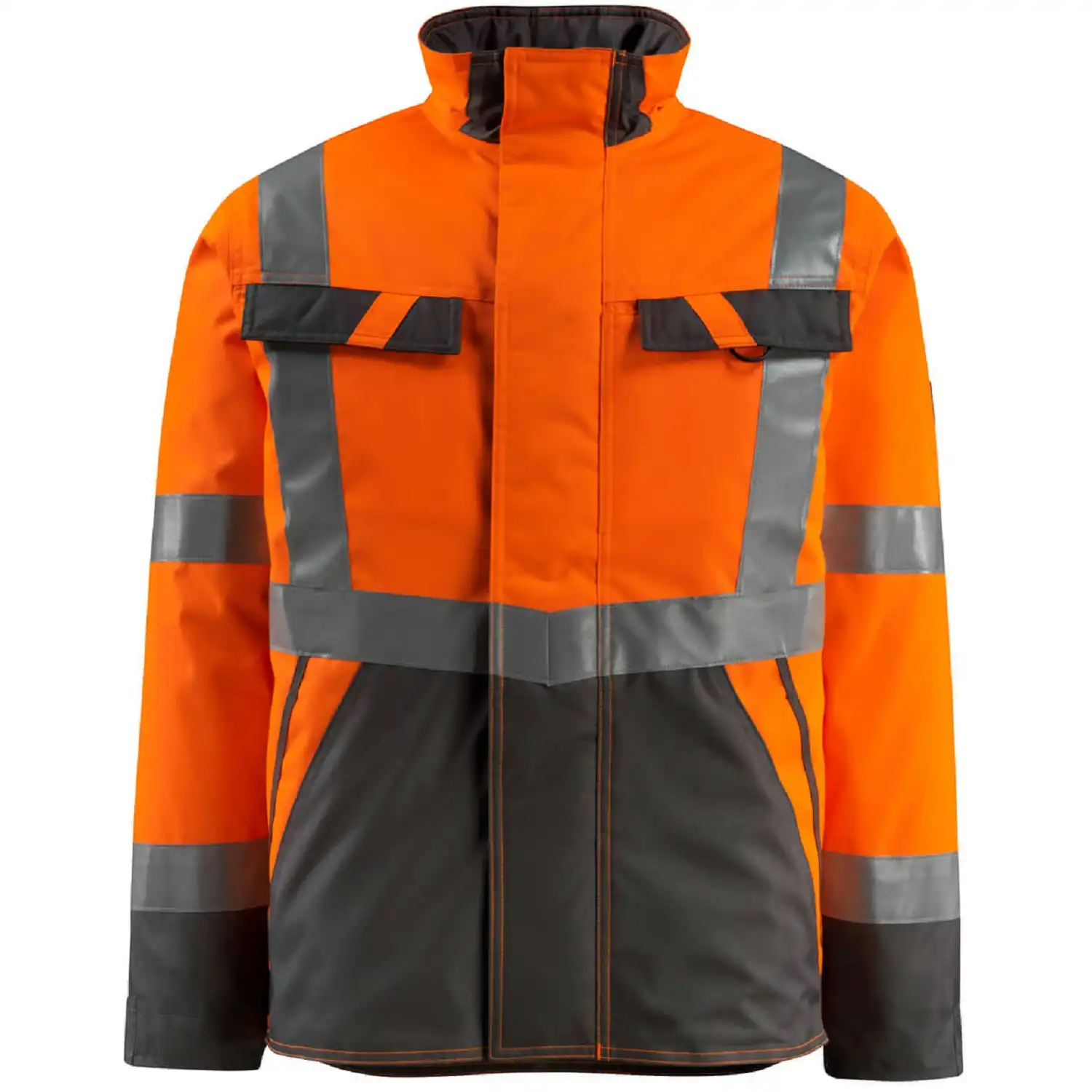 Warnschutz Pilotjacke "PENRITH" Safe Light in warnorange/anthrazit, L - Thumbnail 1
